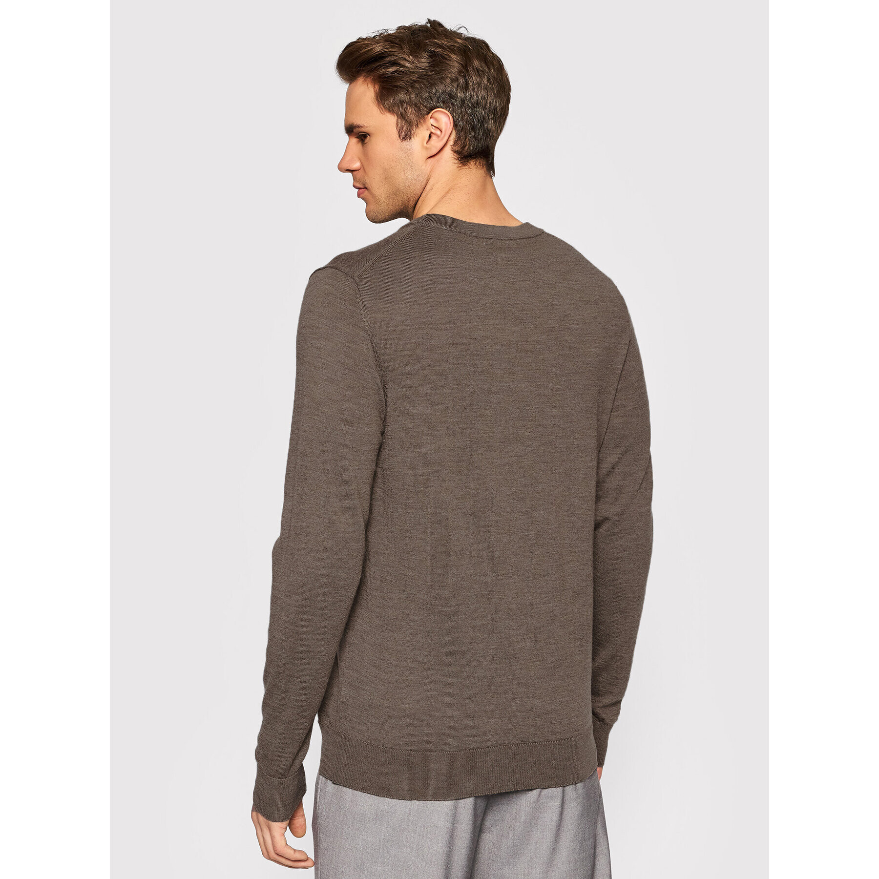 Jack&Jones Пуловер Mark 12175288 Кафяв Regular Fit - Pepit.bg