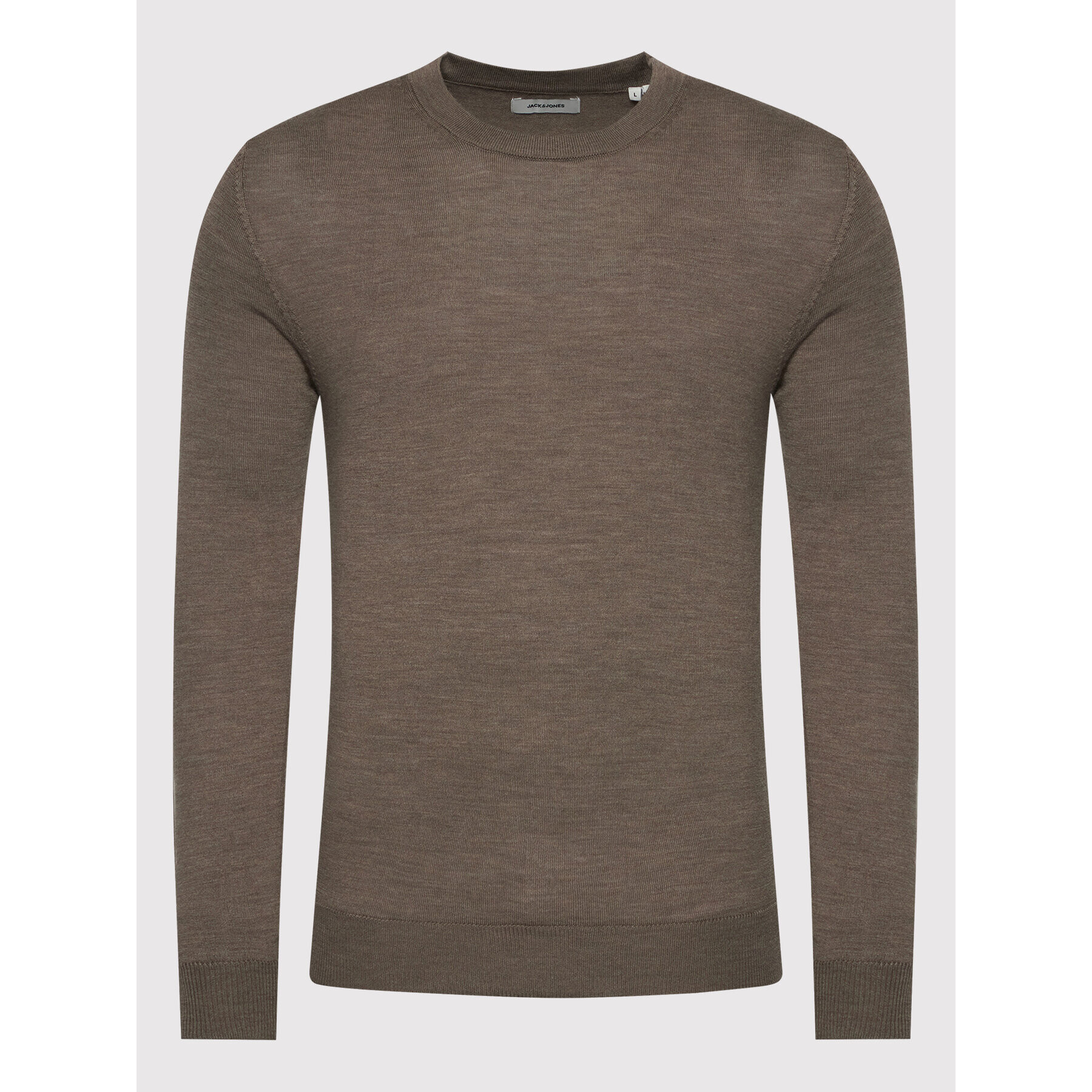 Jack&Jones Пуловер Mark 12175288 Кафяв Regular Fit - Pepit.bg