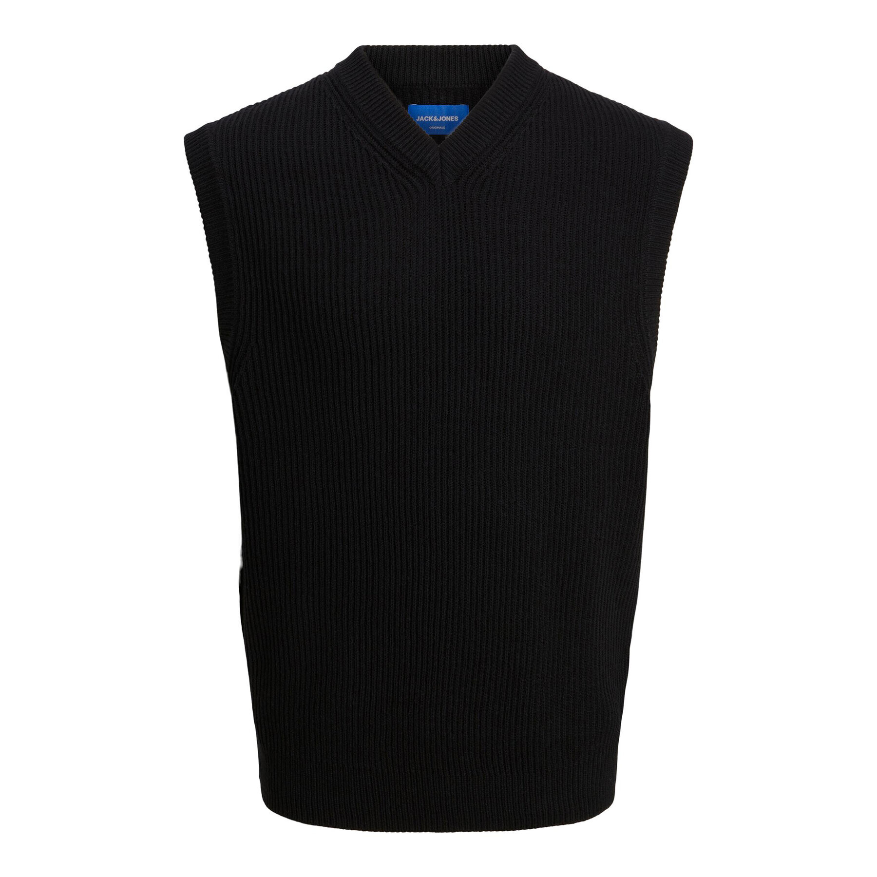 Jack&Jones Пуловер Rib 12241167 Черен Regular Fit - Pepit.bg