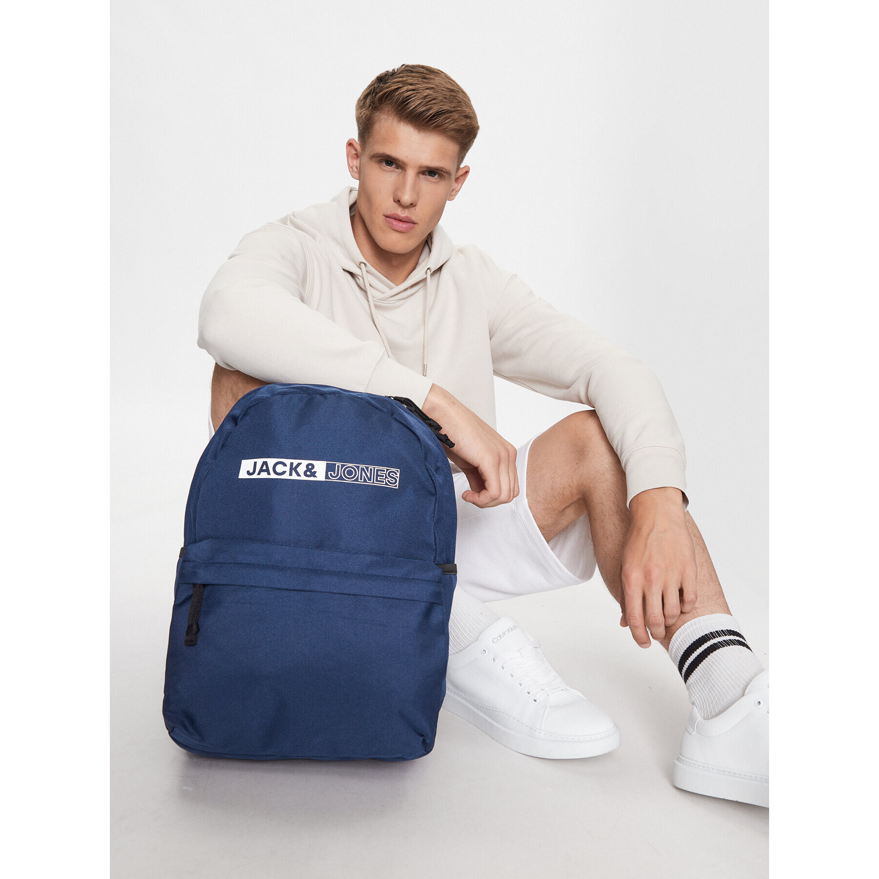Jack&Jones Раница Jacpinkid Backpack 12225170 Тъмносин - Pepit.bg