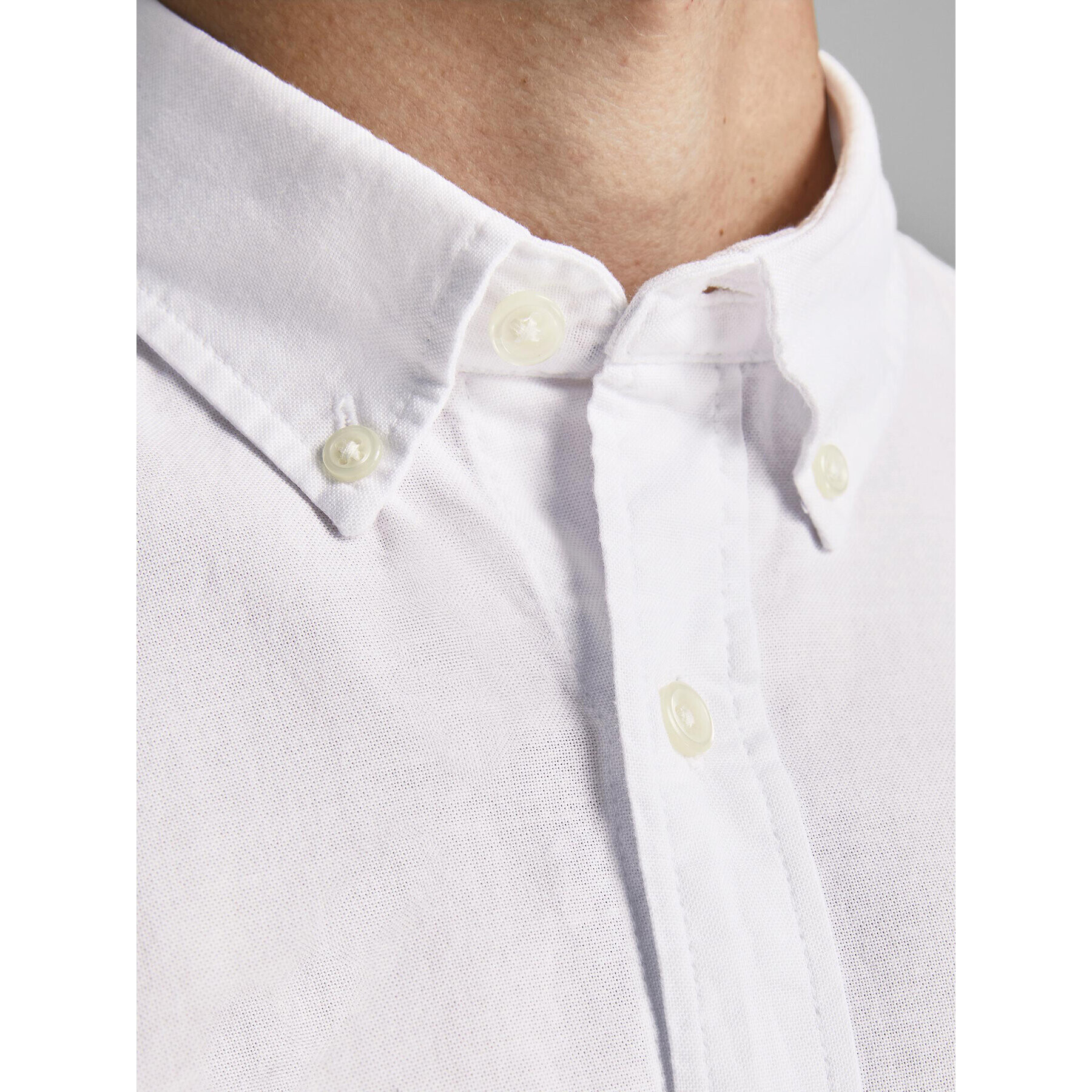 Jack&Jones Риза 12182486 Бял Slim Fit - Pepit.bg