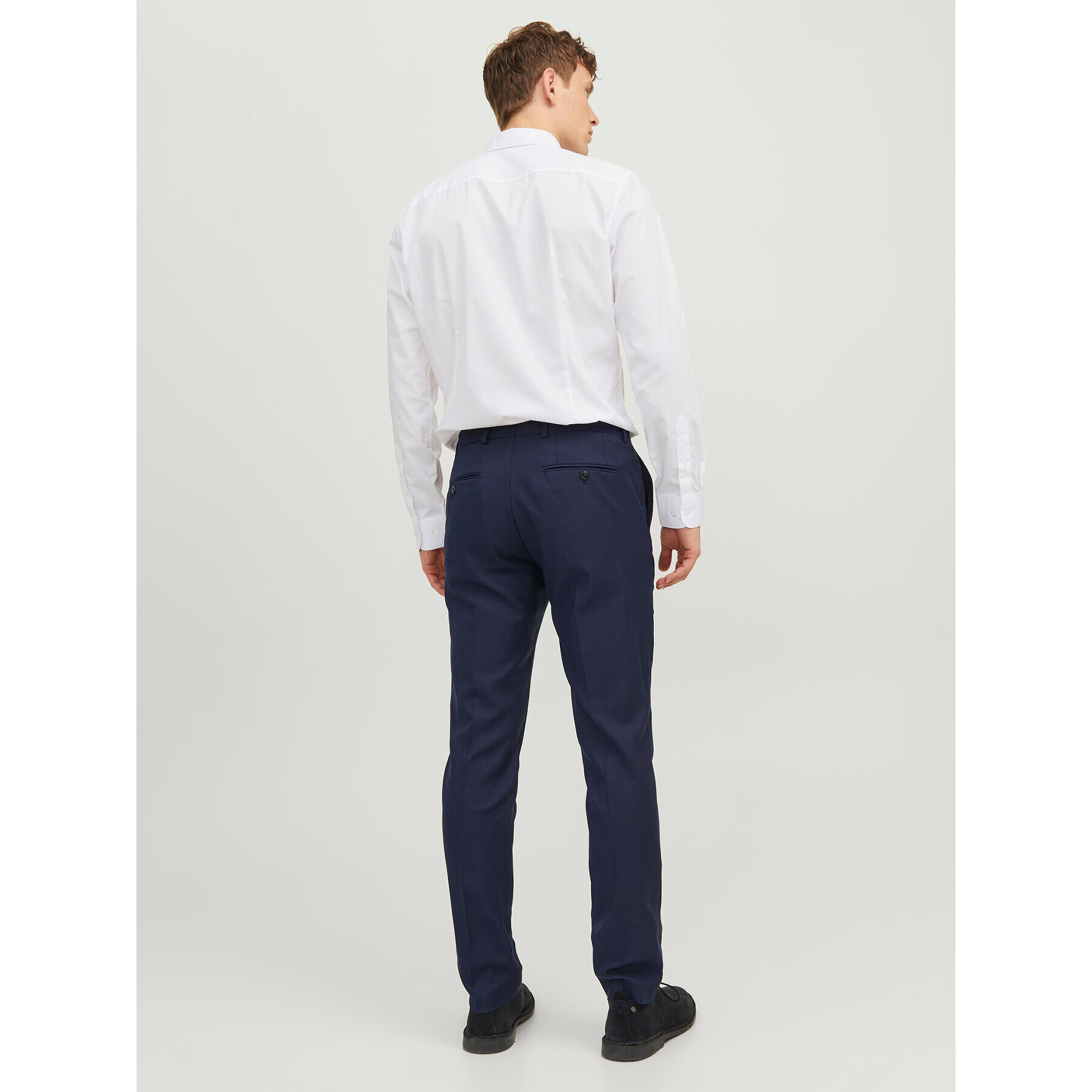 Jack&Jones Риза 12187222 Бял Slim Fit - Pepit.bg