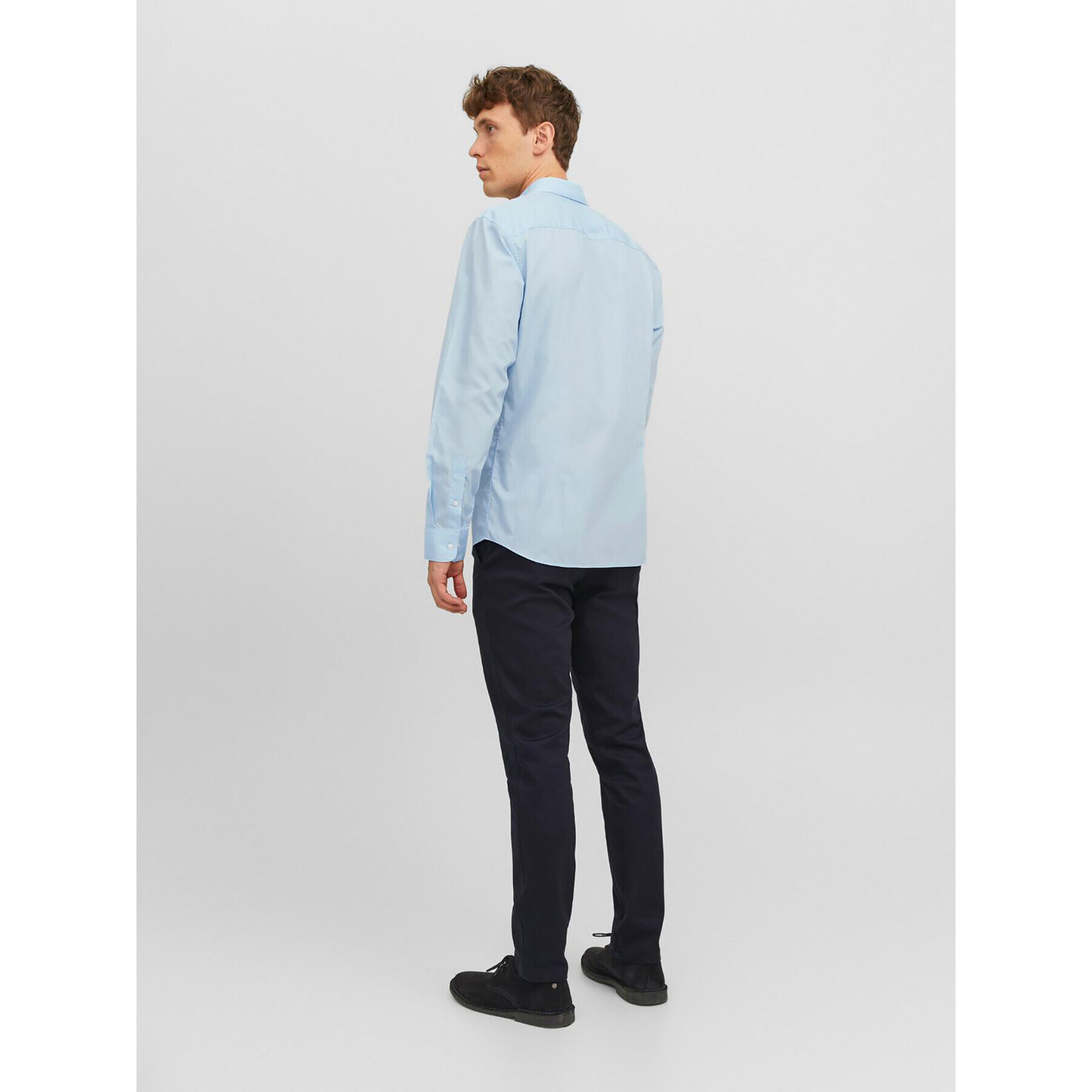 Jack&Jones Риза 12187222 Син Slim Fit - Pepit.bg