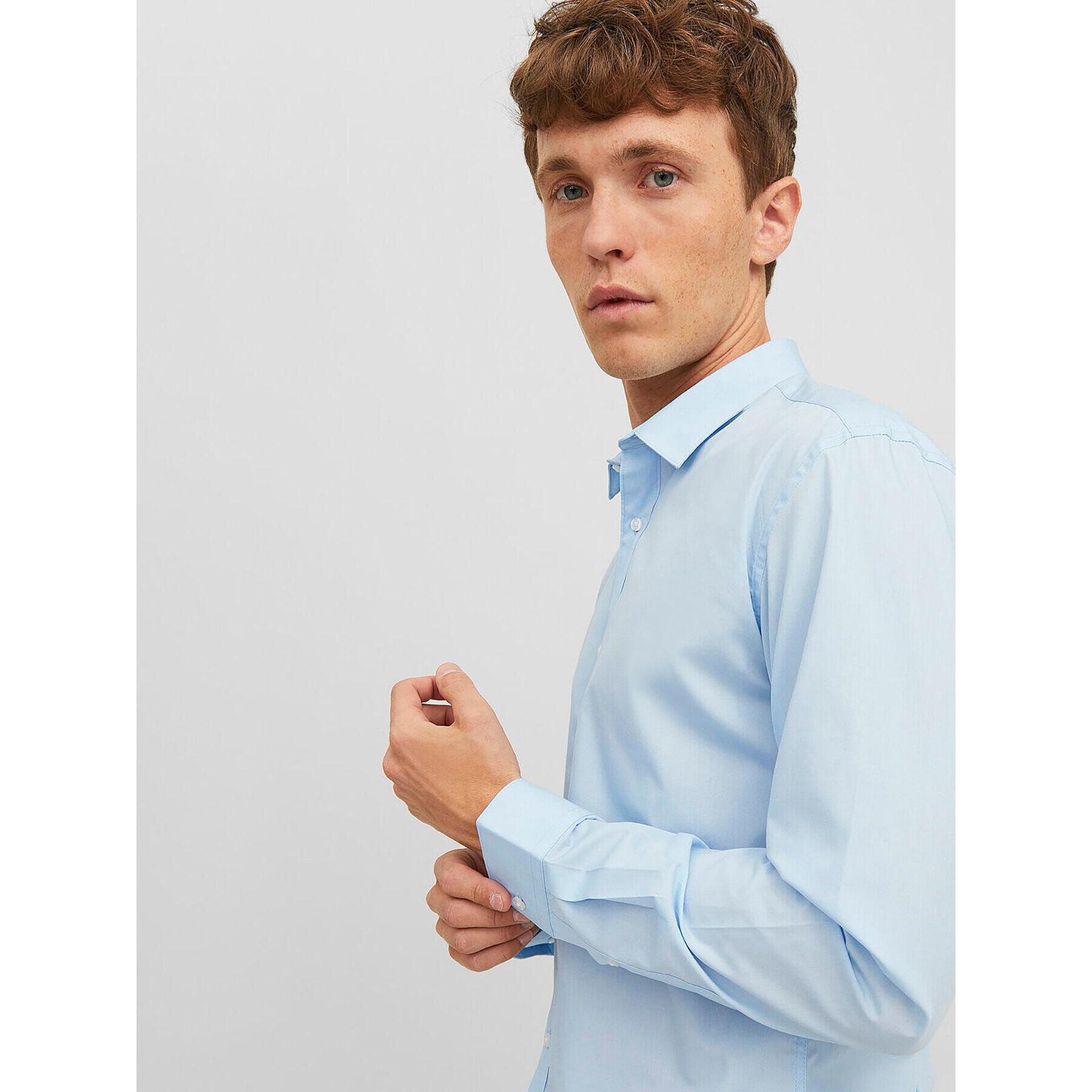 Jack&Jones Риза 12187222 Син Slim Fit - Pepit.bg