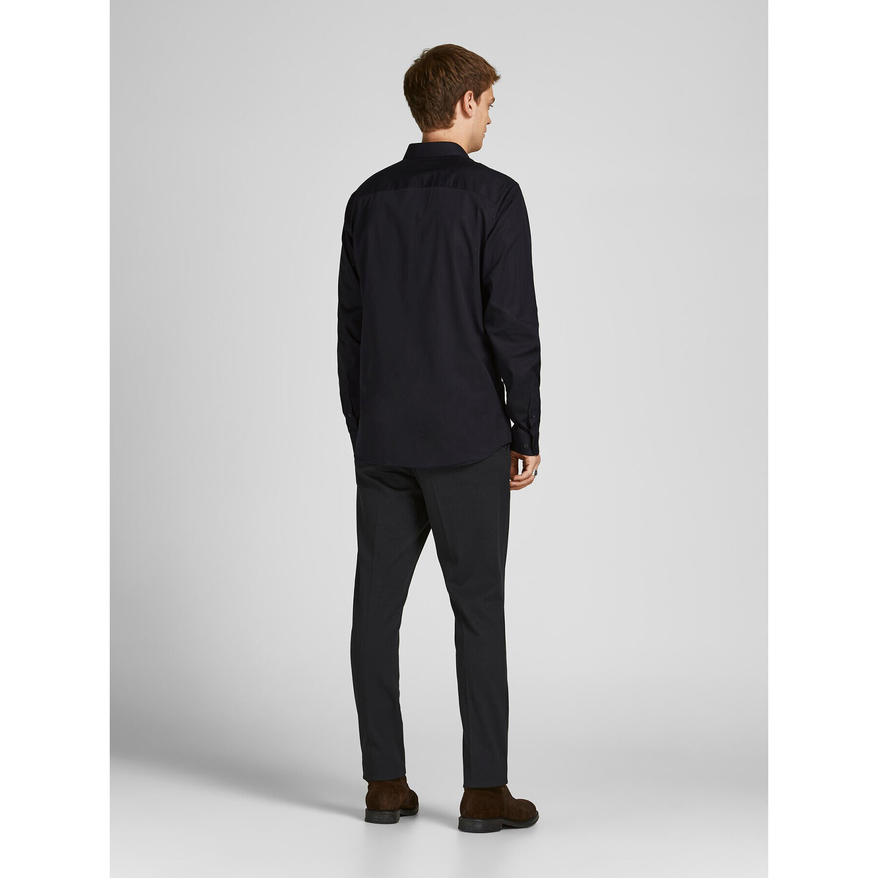 Jack&Jones Риза 12201905 Черен Slim Fit - Pepit.bg