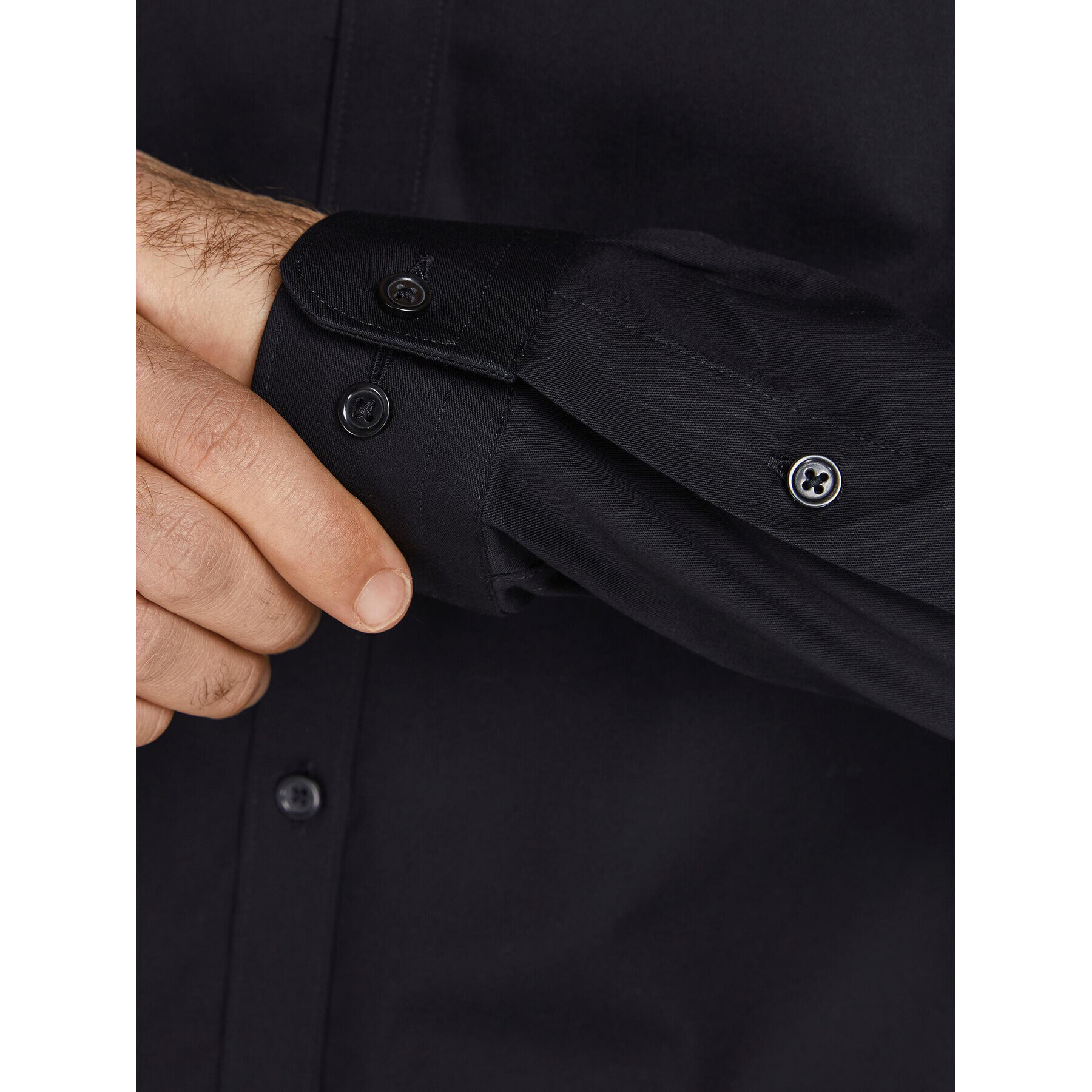 Jack&Jones Риза 12201905 Черен Slim Fit - Pepit.bg