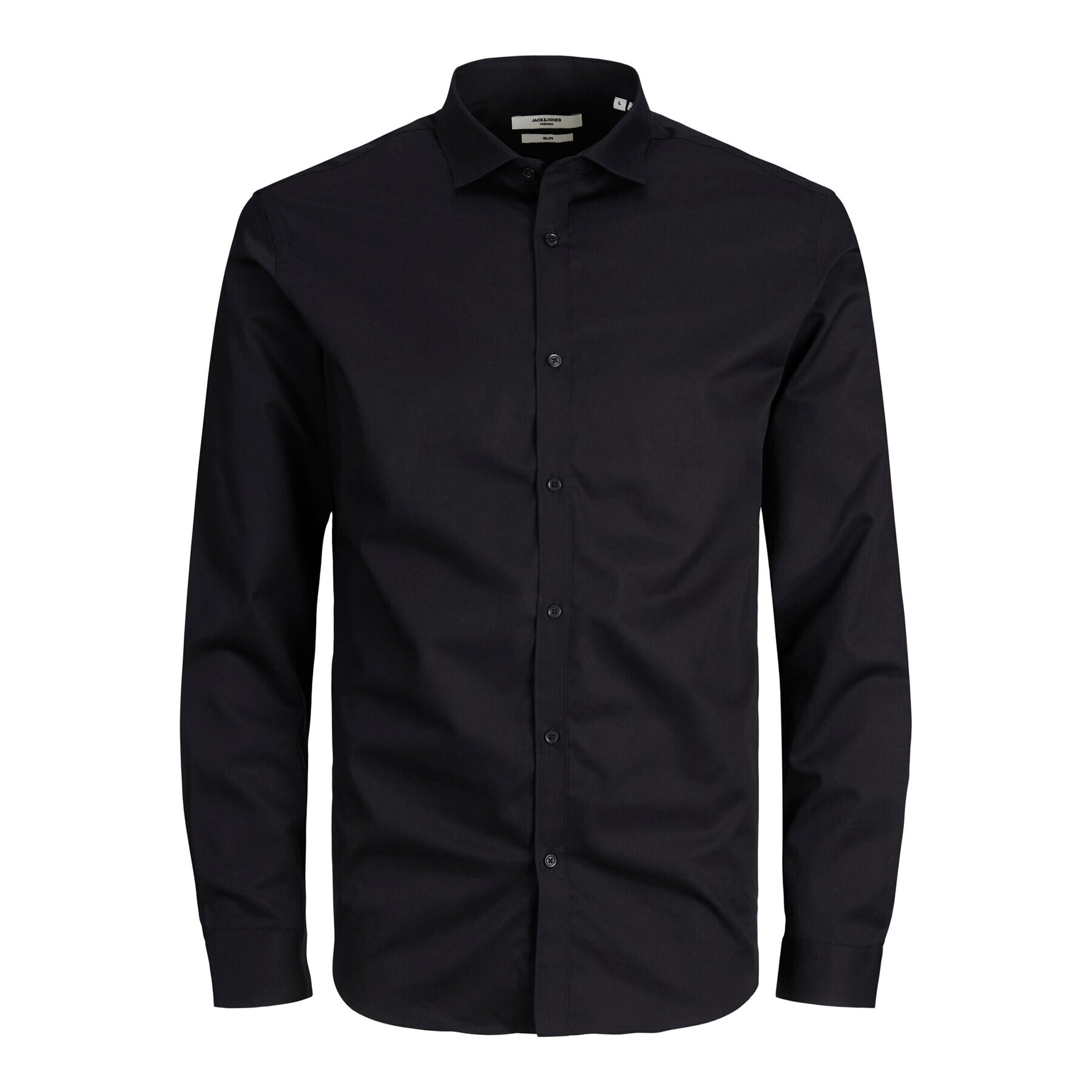 Jack&Jones Риза 12201905 Черен Slim Fit - Pepit.bg