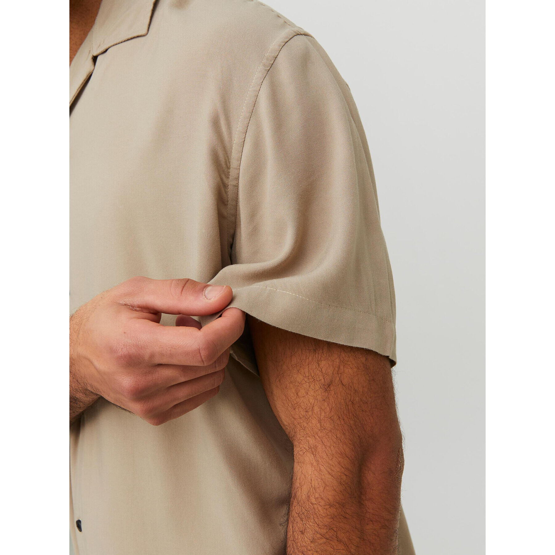 Jack&Jones Риза Jeff 12220416 Бежов Relaxed Fit - Pepit.bg
