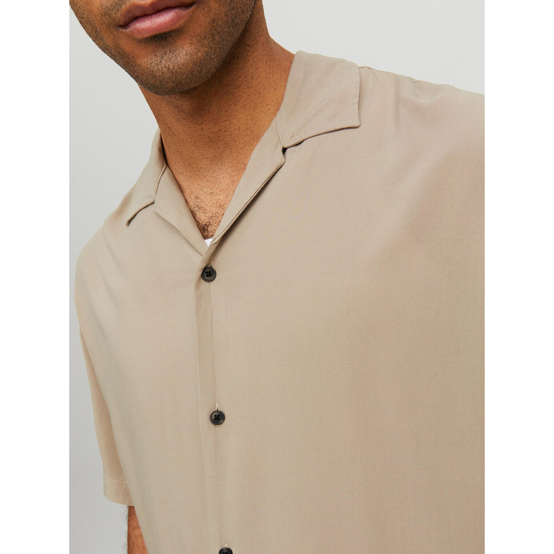 Jack&Jones Риза Jeff 12220416 Бежов Relaxed Fit - Pepit.bg