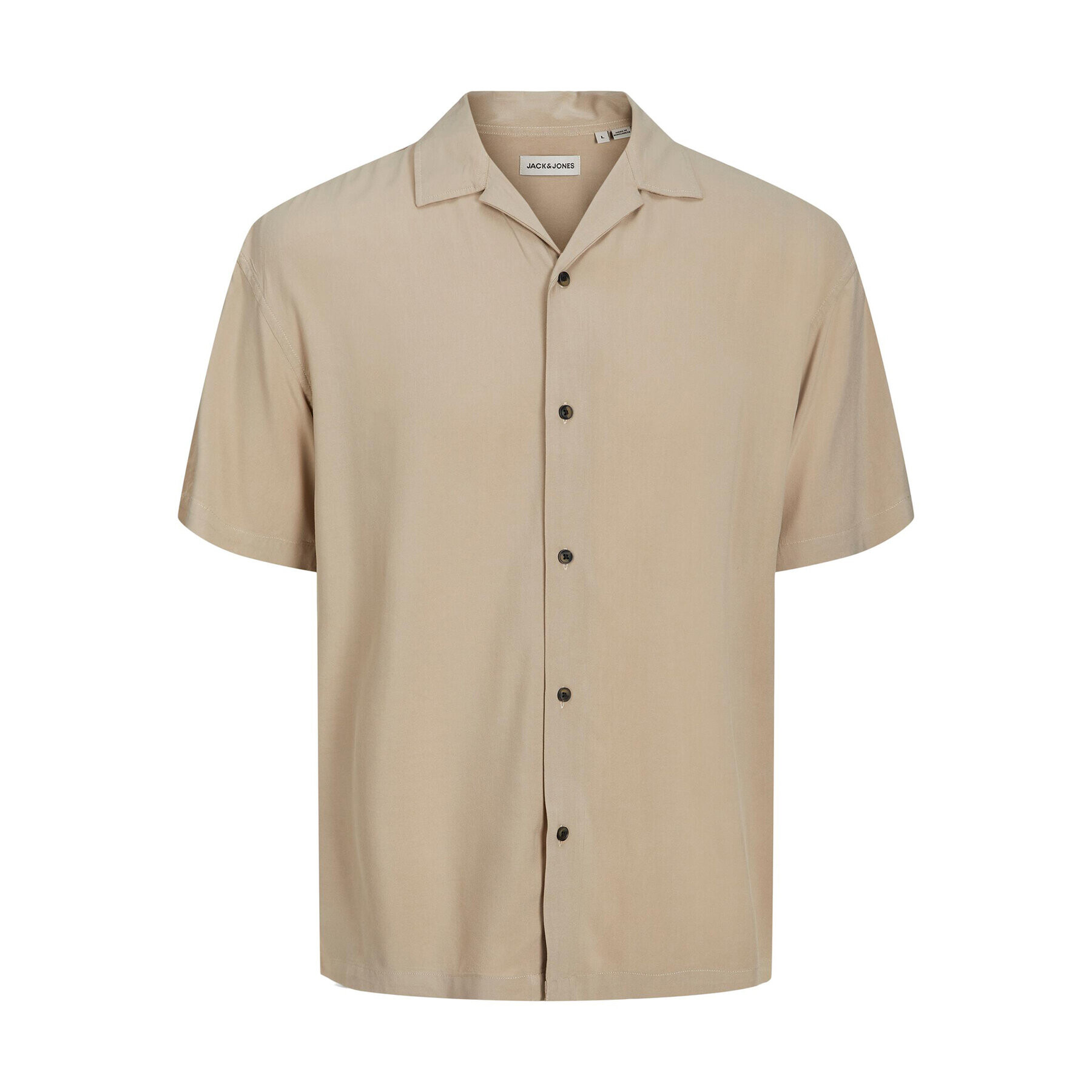 Jack&Jones Риза Jeff 12220416 Бежов Relaxed Fit - Pepit.bg