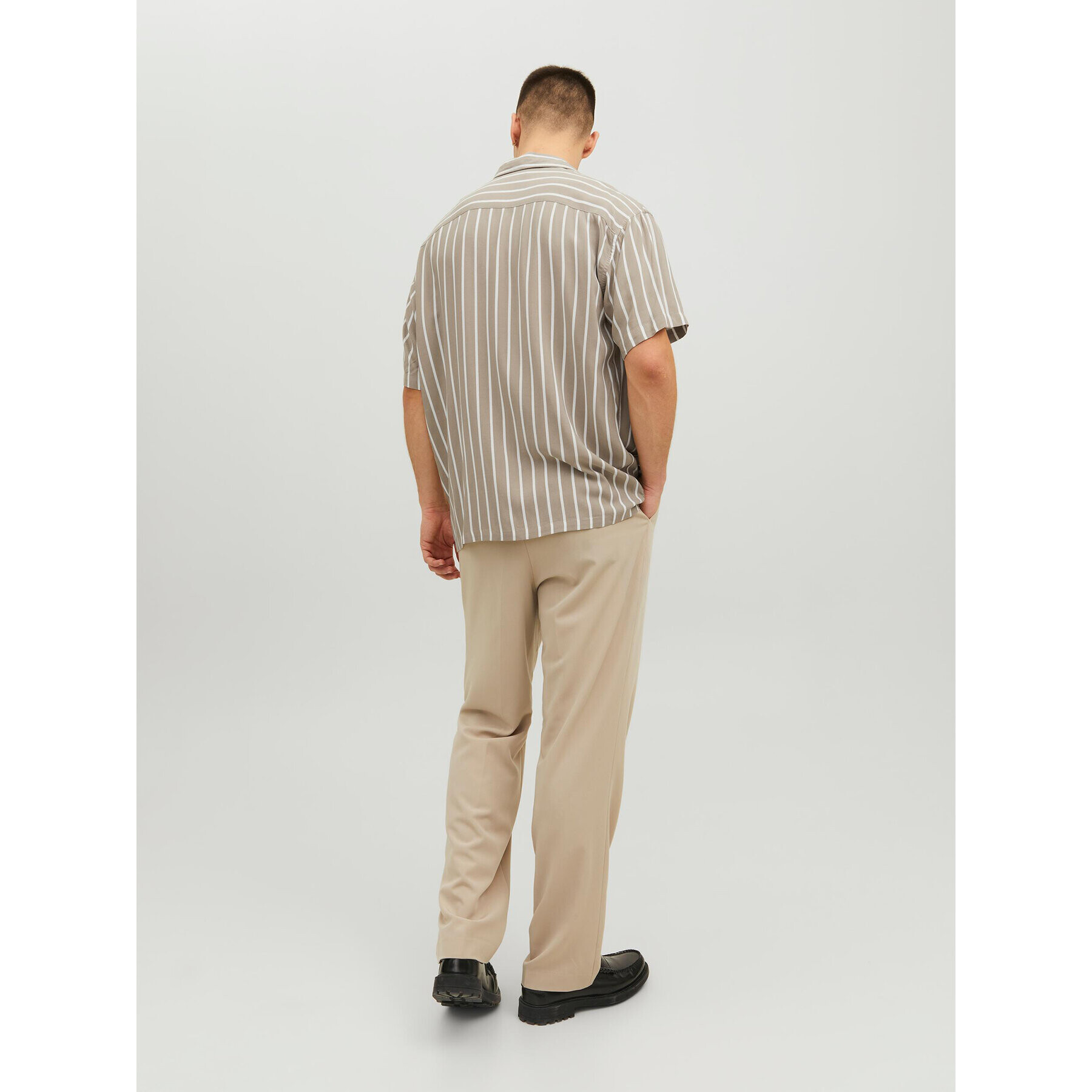 Jack&Jones Риза Jeff 12220423 Бежов Relaxed Fit - Pepit.bg