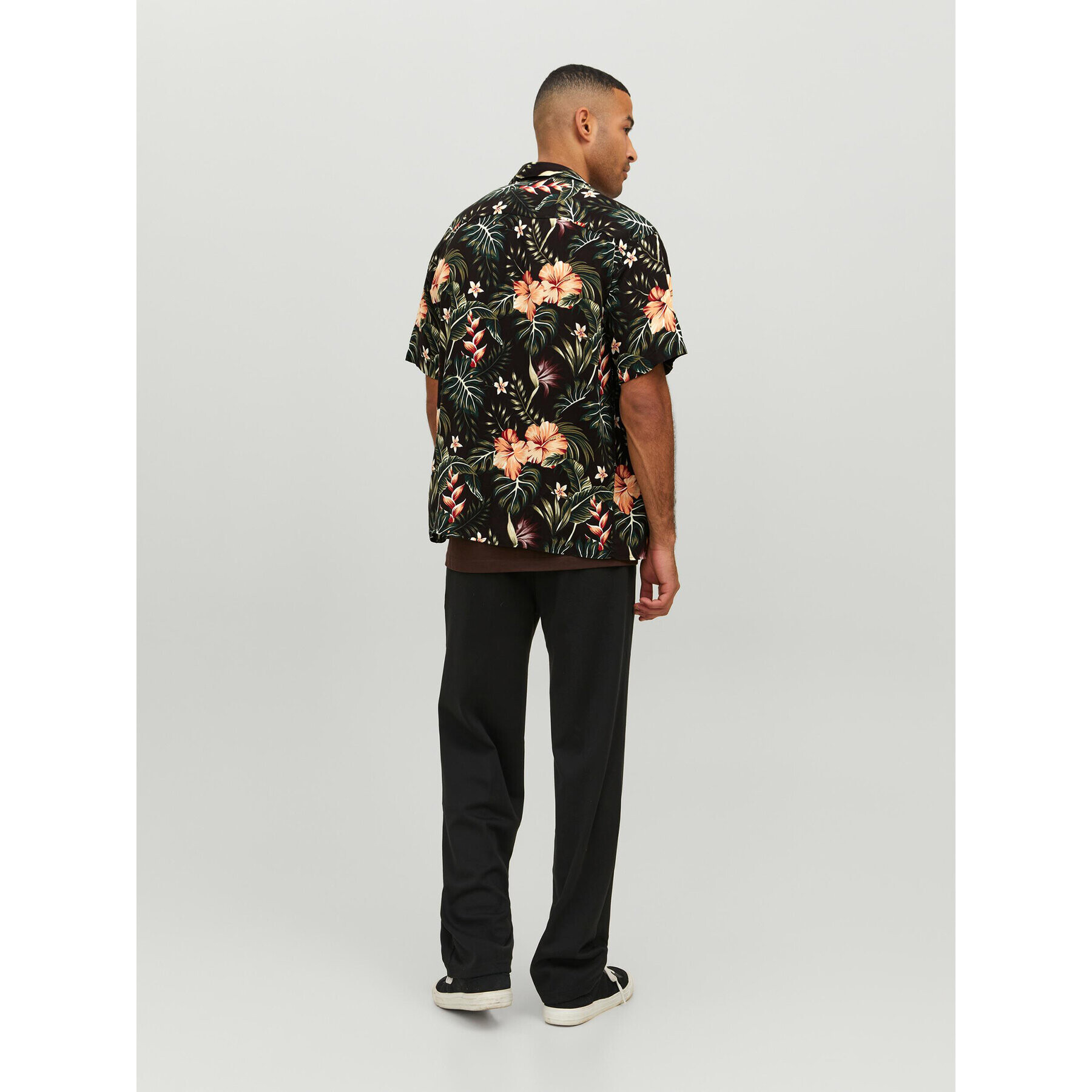 Jack&Jones Риза 12222898 Черен Relaxed Fit - Pepit.bg