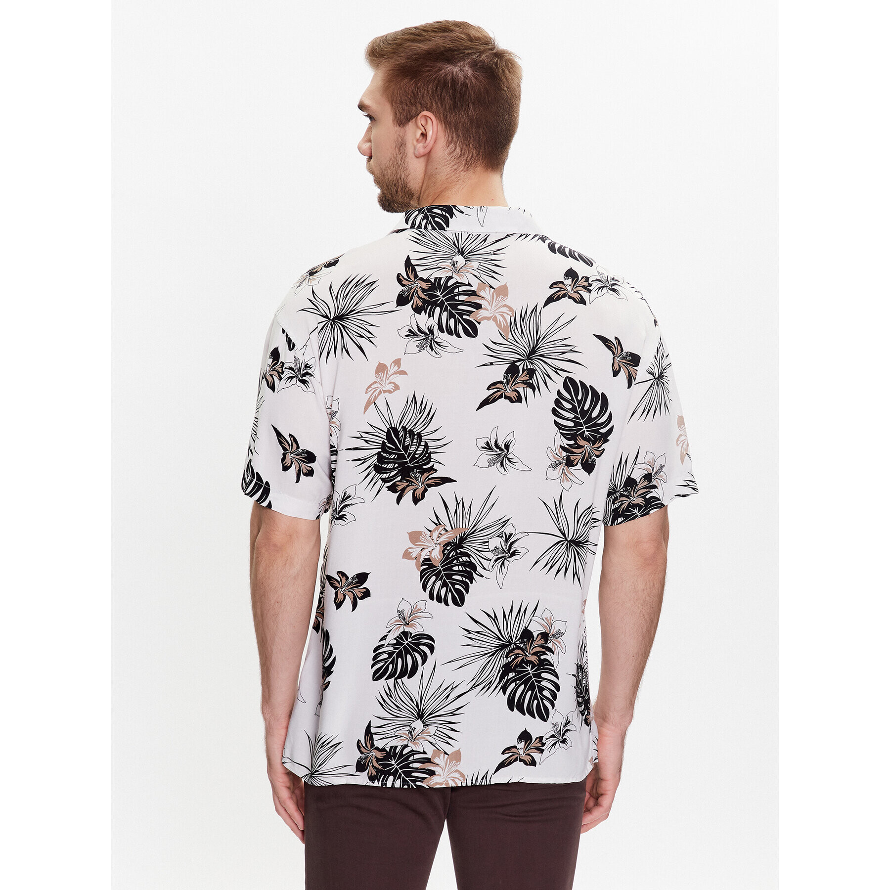 Jack&Jones Риза Irwin 12222959 Бял Relaxed Fit - Pepit.bg