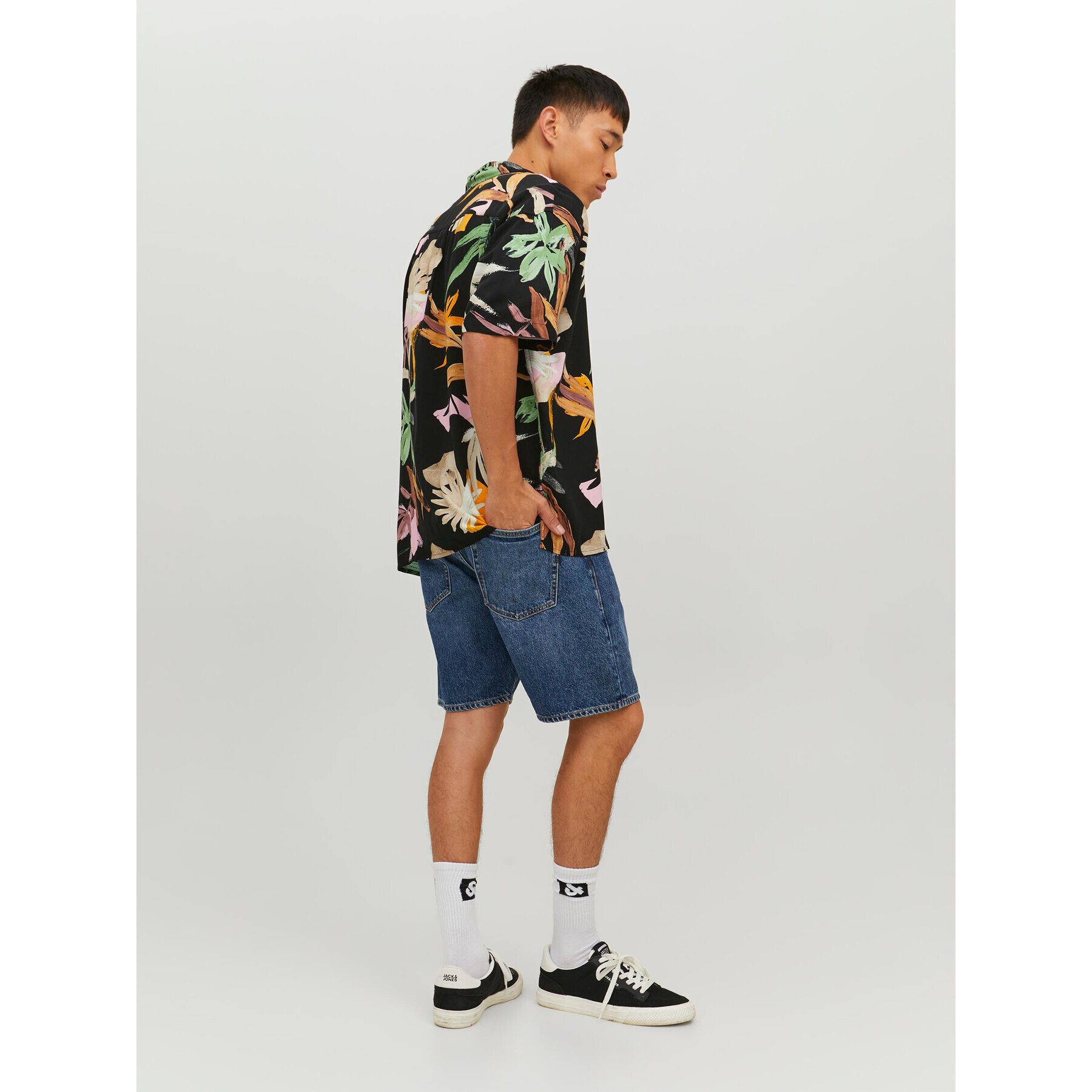Jack&Jones Риза Noah 12227632 Черен Relaxed Fit - Pepit.bg
