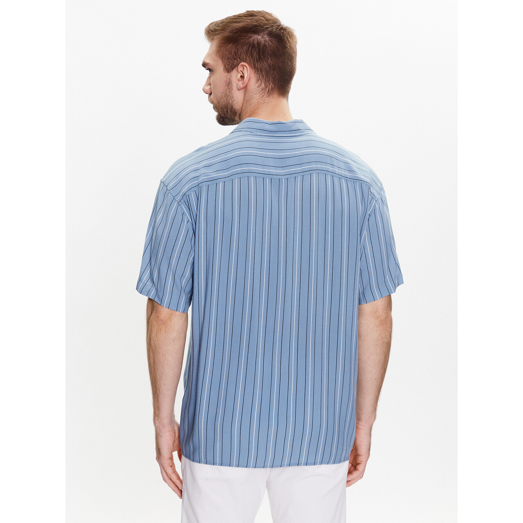 Jack&Jones Риза Chain 12227973 Син Relaxed Fit - Pepit.bg
