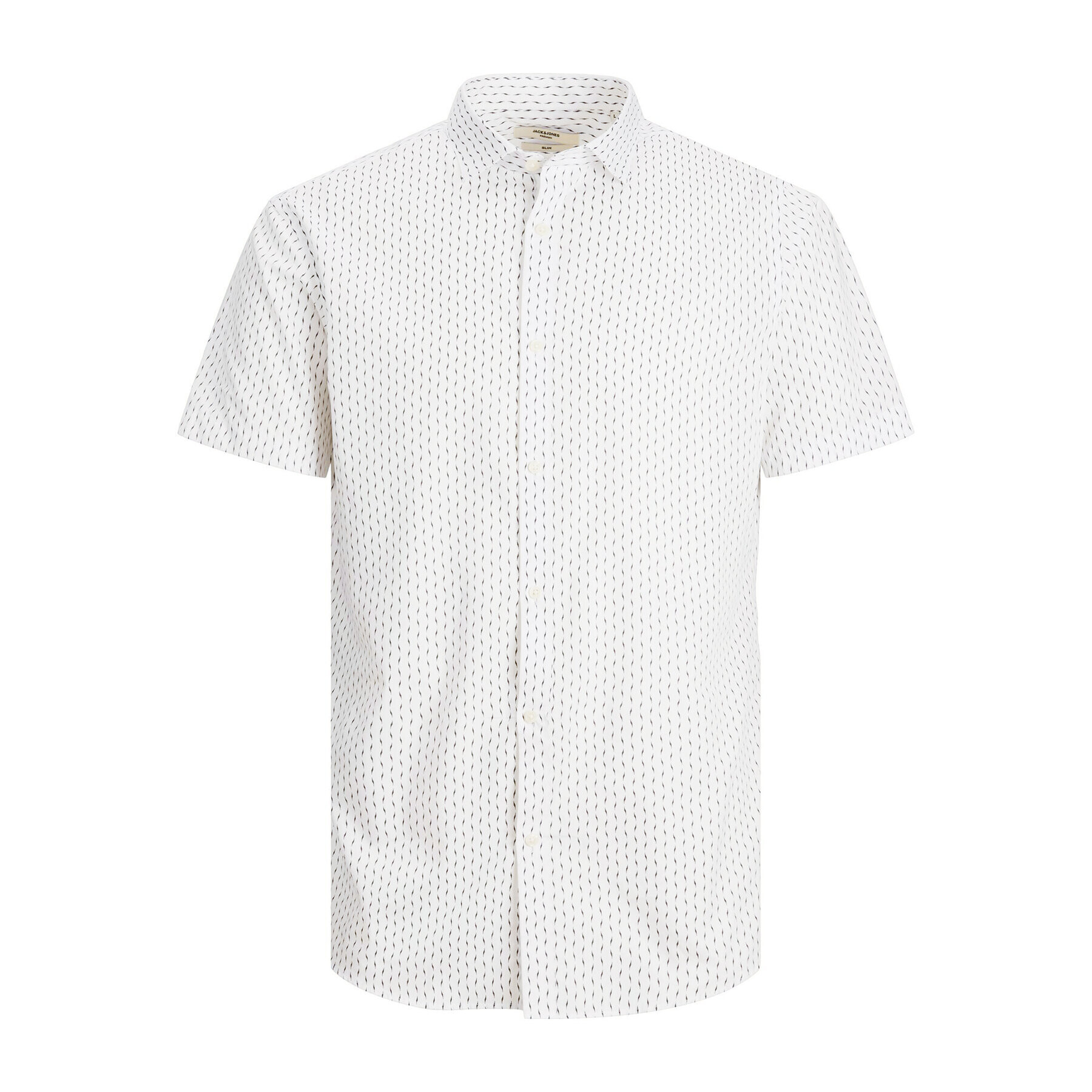 Jack&Jones Риза Cardiff 12231865 Бял Slim Fit - Pepit.bg