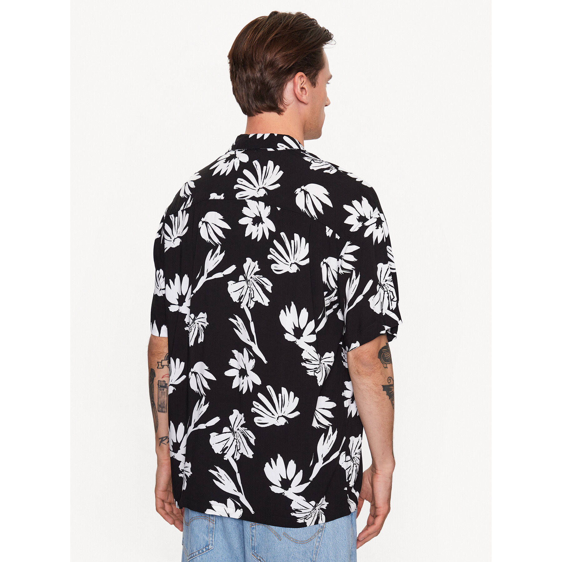 Jack&Jones Риза Luke 12233536 Черен Relaxed Fit - Pepit.bg