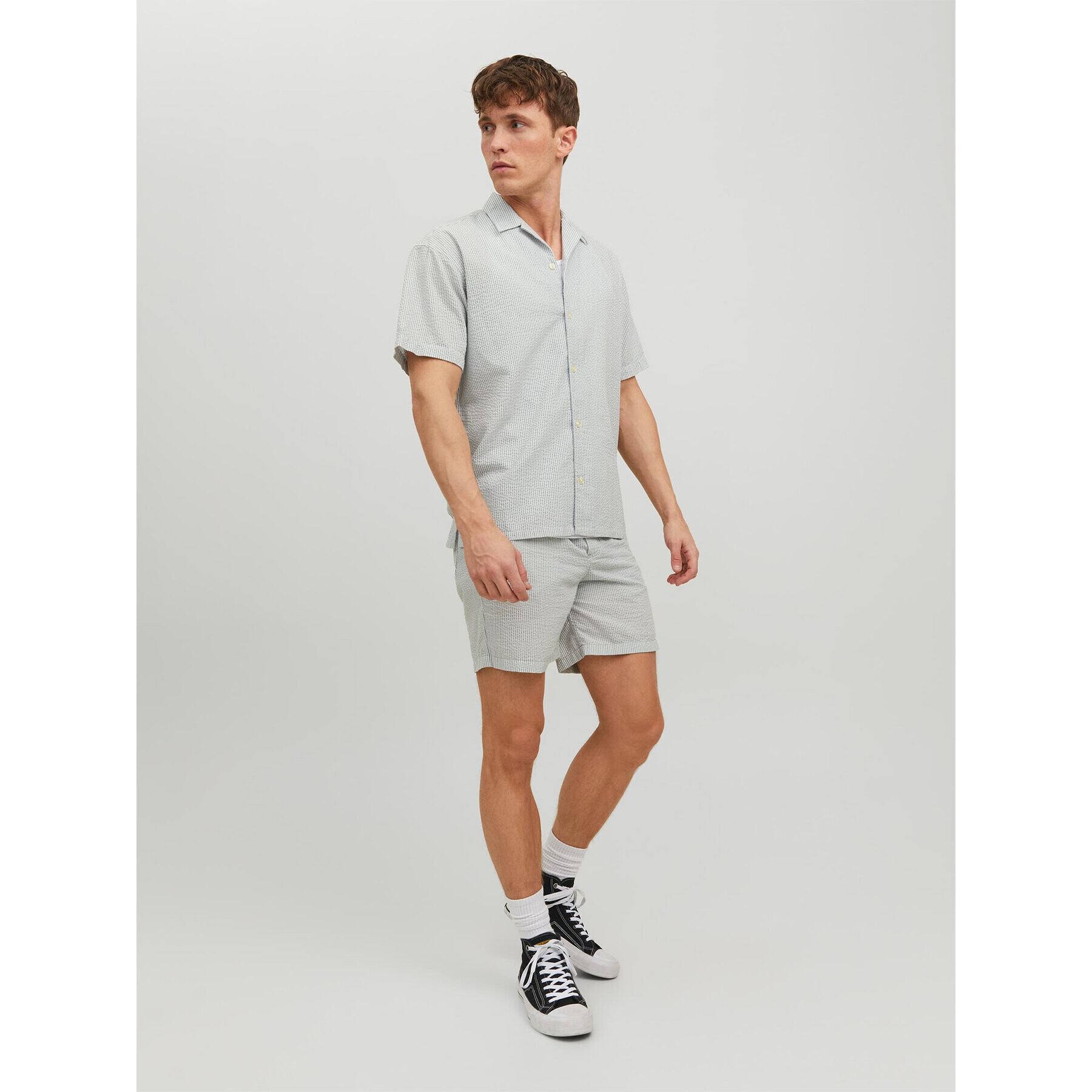 Jack&Jones Риза Palma 12233548 Сив Relaxed Fit - Pepit.bg