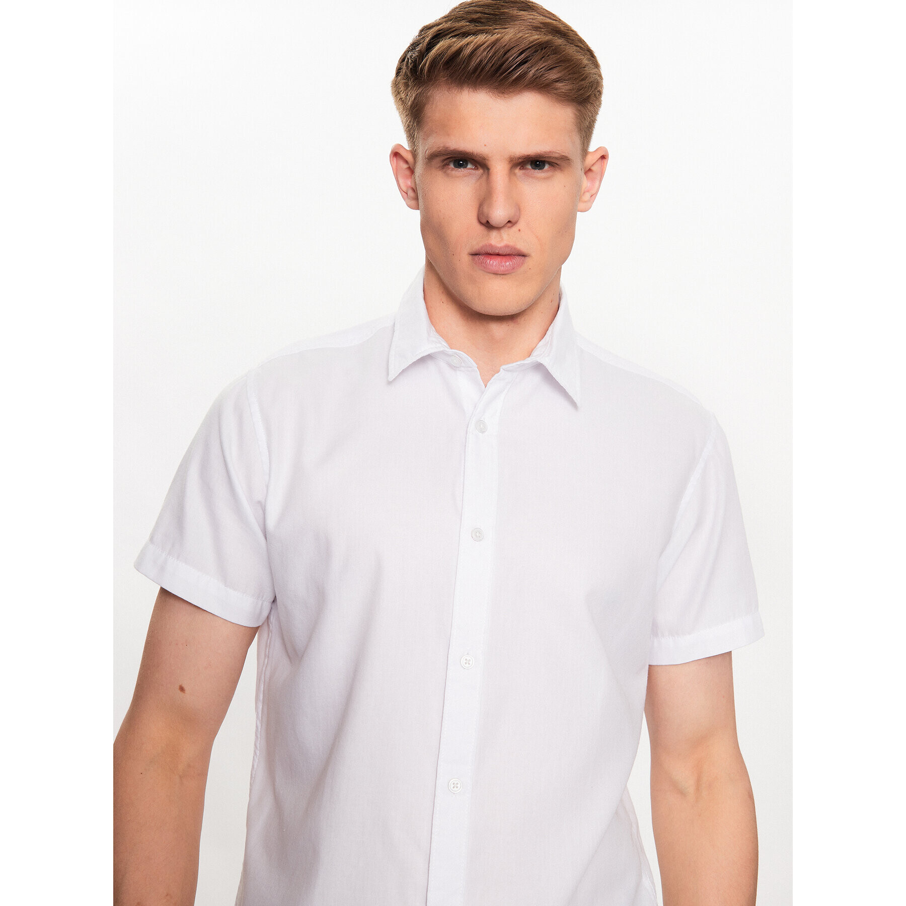 Jack&Jones Риза Energy 12234180 Бял Slim Fit - Pepit.bg