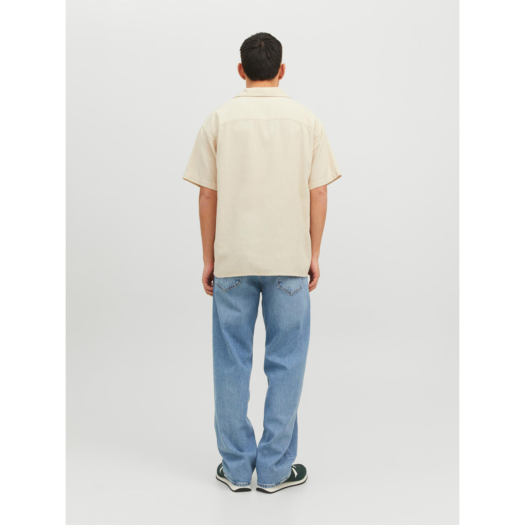 Jack&Jones Риза Caleb 12235475 Бежов Relaxed Fit - Pepit.bg