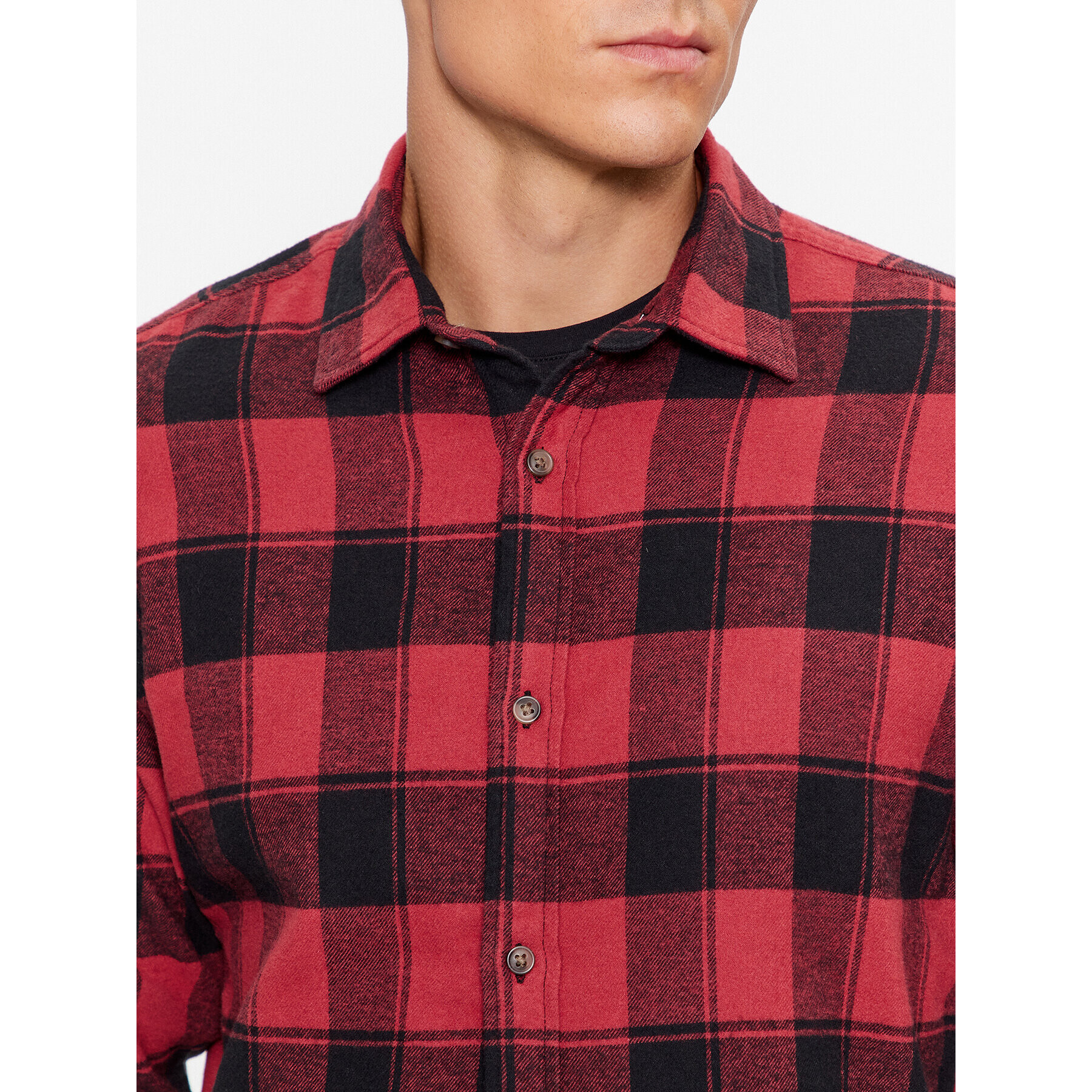 Jack&Jones Риза 12236873 Червен Slim Fit - Pepit.bg