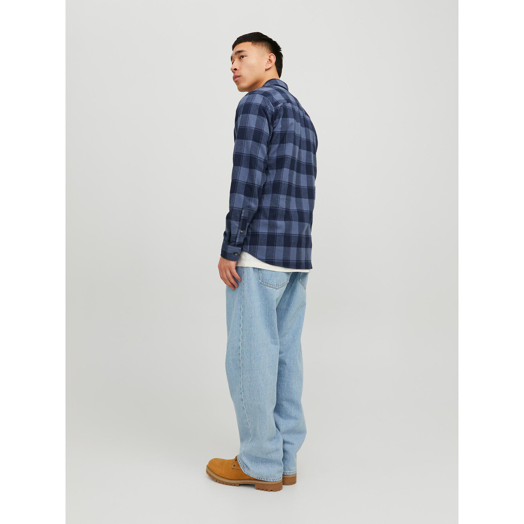 Jack&Jones Риза 12236873 Син Slim Fit - Pepit.bg