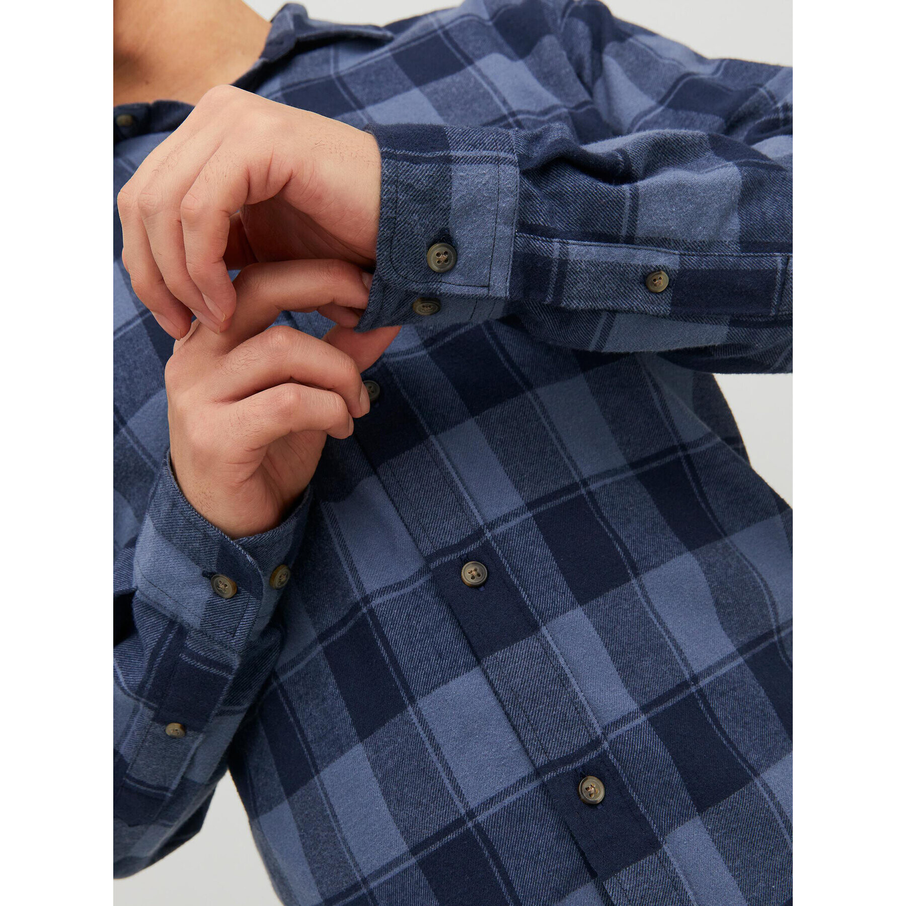 Jack&Jones Риза 12236873 Син Slim Fit - Pepit.bg