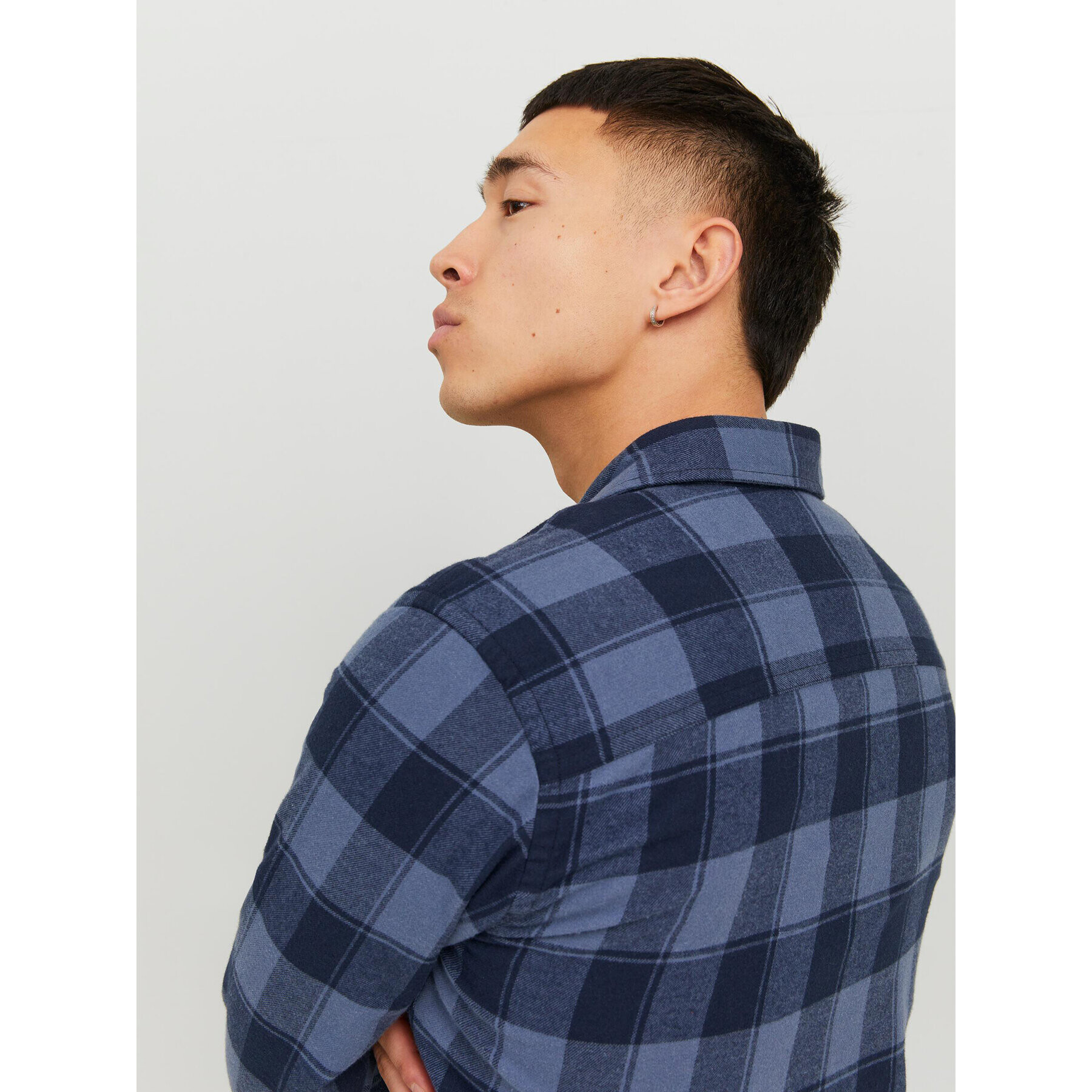 Jack&Jones Риза 12236873 Син Slim Fit - Pepit.bg