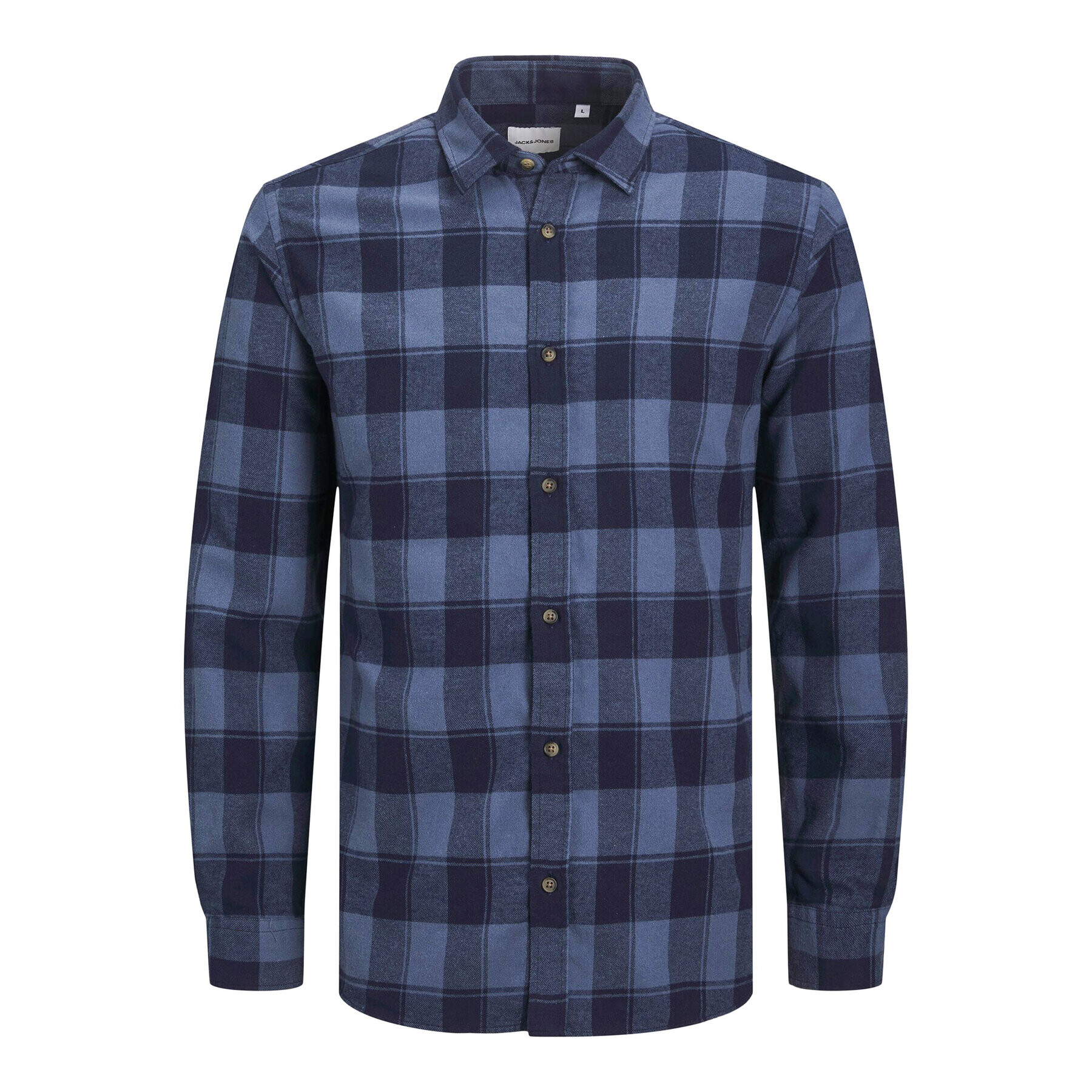 Jack&Jones Риза 12236873 Син Slim Fit - Pepit.bg