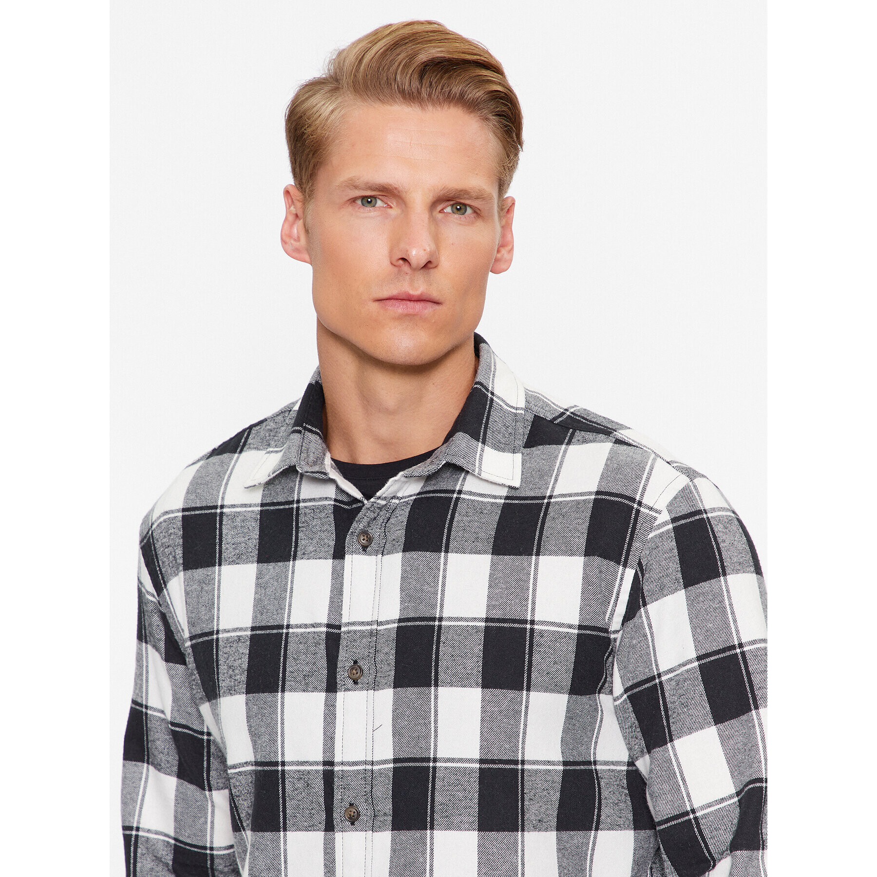 Jack&Jones Риза 12236873 Сив Slim Fit - Pepit.bg