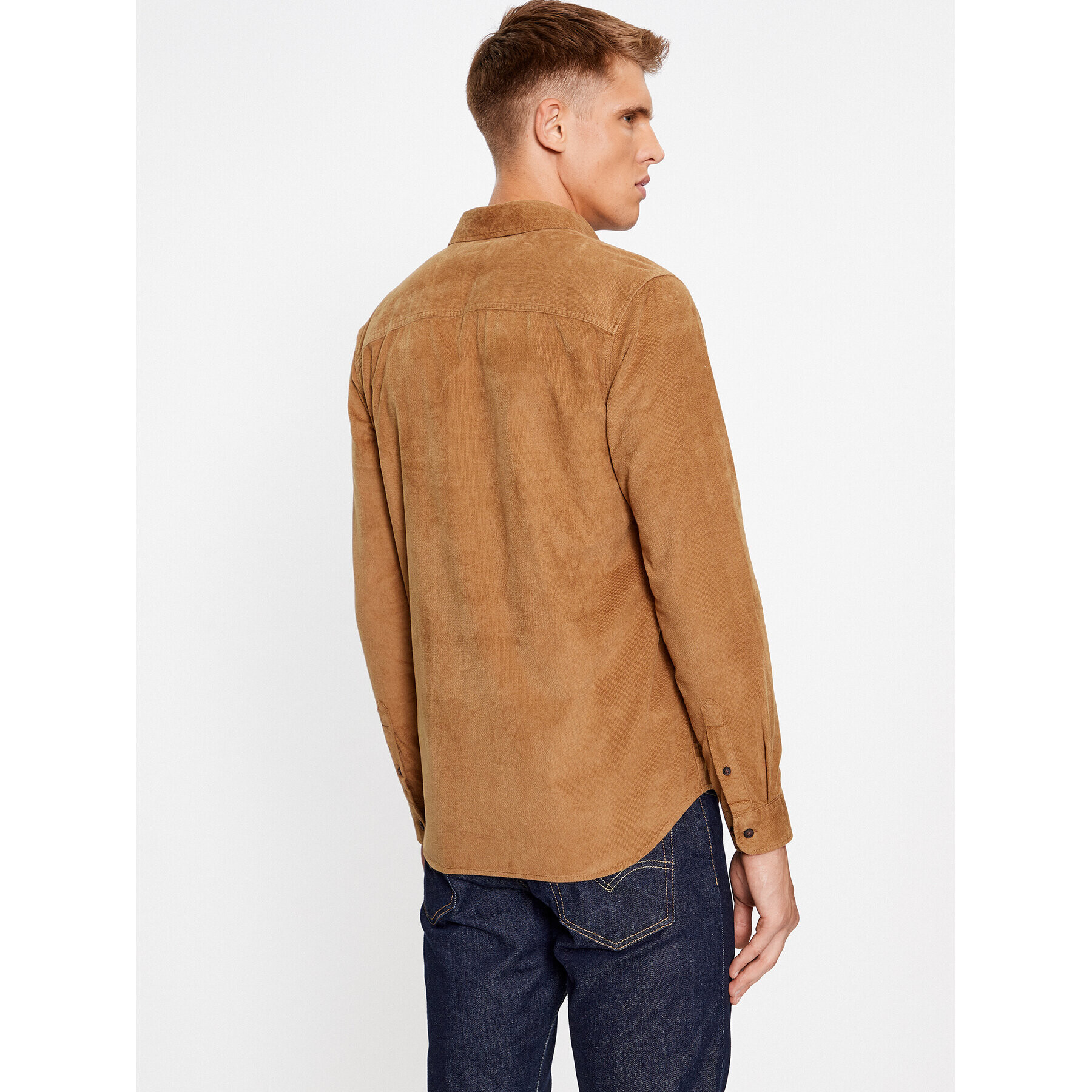 Jack&Jones Риза 12236937 Бежов Slim Fit - Pepit.bg