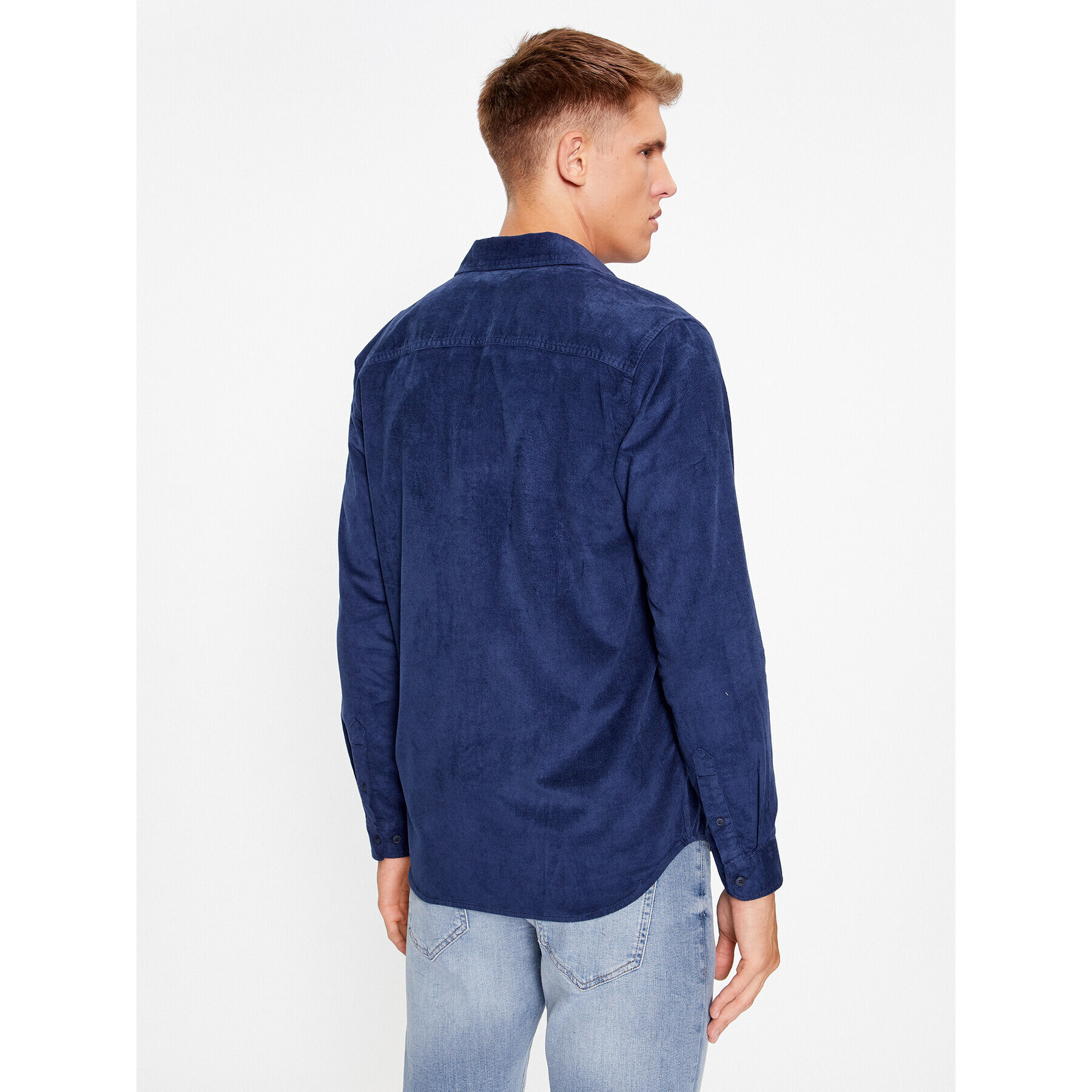 Jack&Jones Риза 12236937 Тъмносин Slim Fit - Pepit.bg