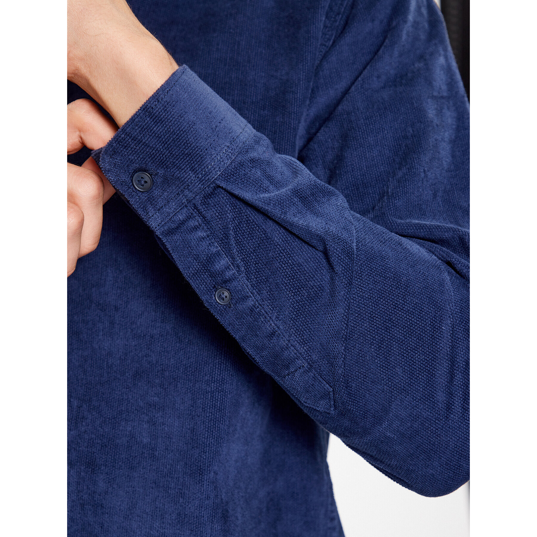 Jack&Jones Риза 12236937 Тъмносин Slim Fit - Pepit.bg