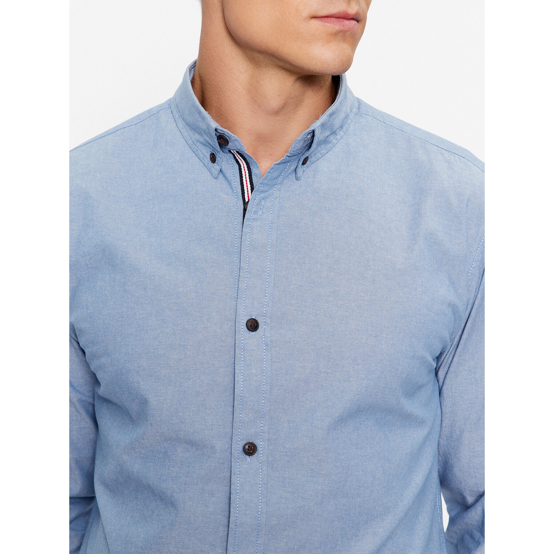 Jack&Jones Риза 12237287 Син Slim Fit - Pepit.bg
