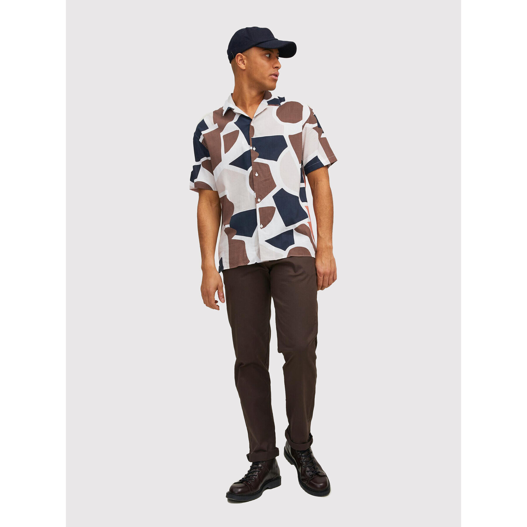 Jack&Jones Риза Abstract 12211724 Цветен Relaxed Fit - Pepit.bg