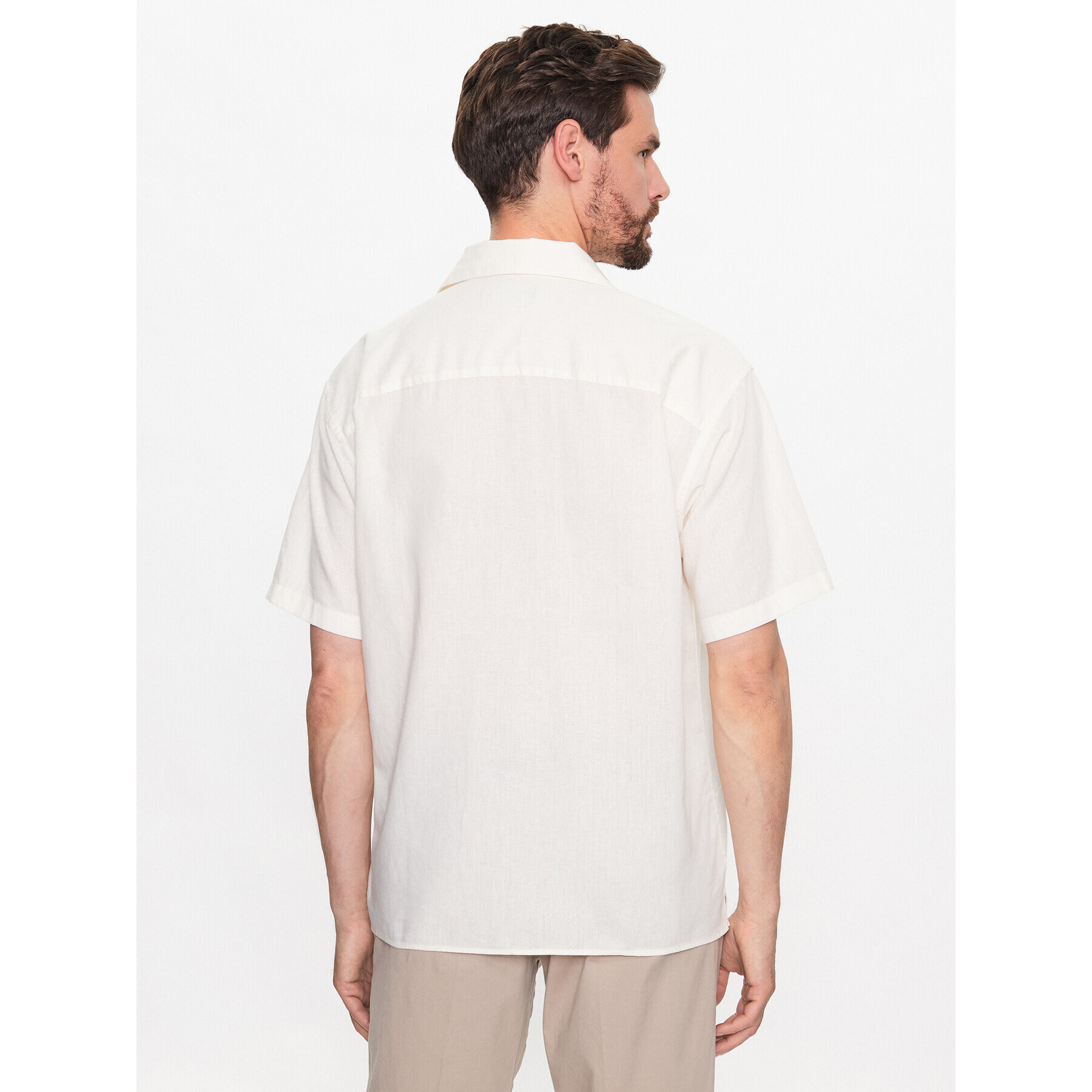 Jack&Jones Риза Belize 12234714 Бял Relaxed Fit - Pepit.bg