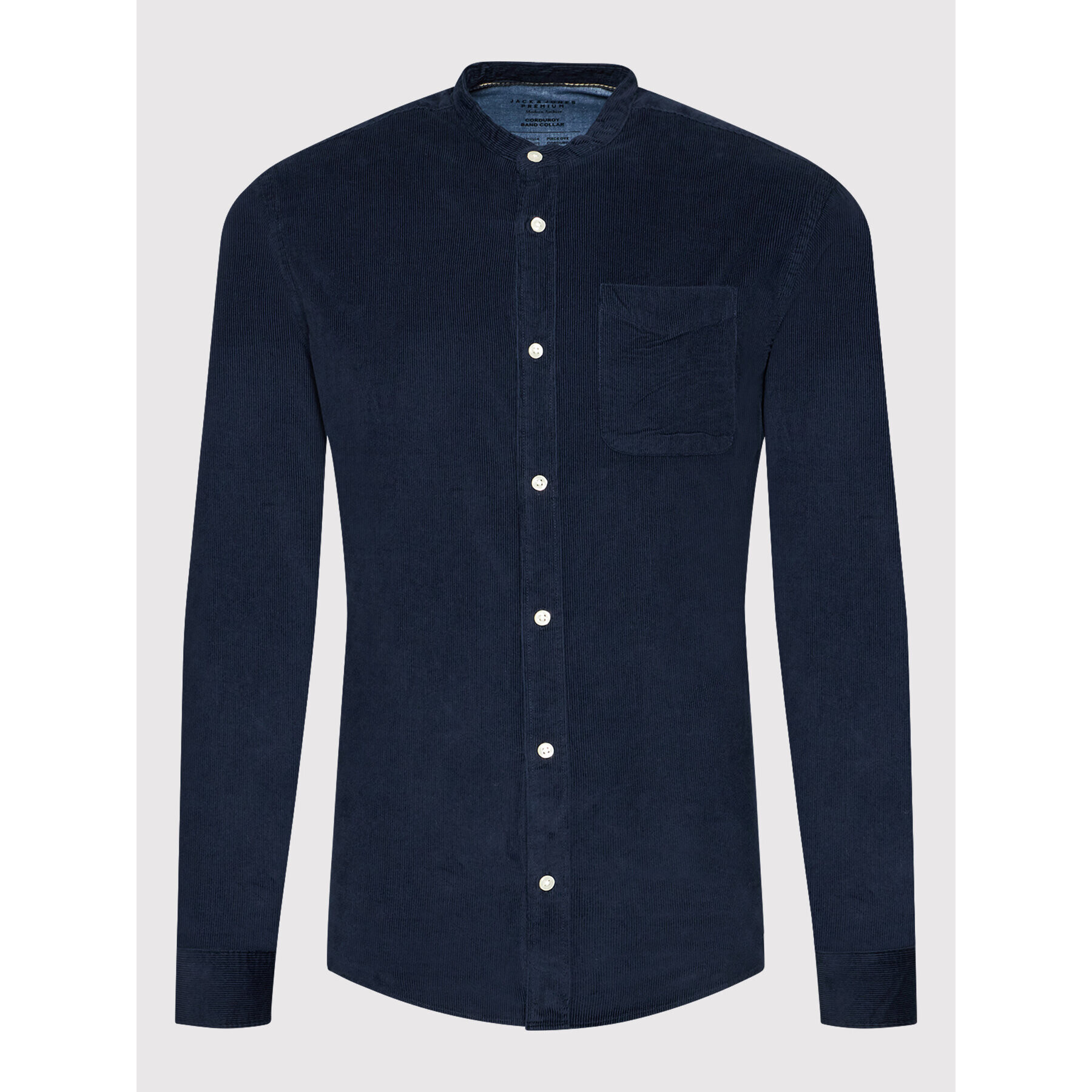 Jack&Jones PREMIUM Риза Blautlas Cord 12196561 Тъмносин Slim Fit - Pepit.bg