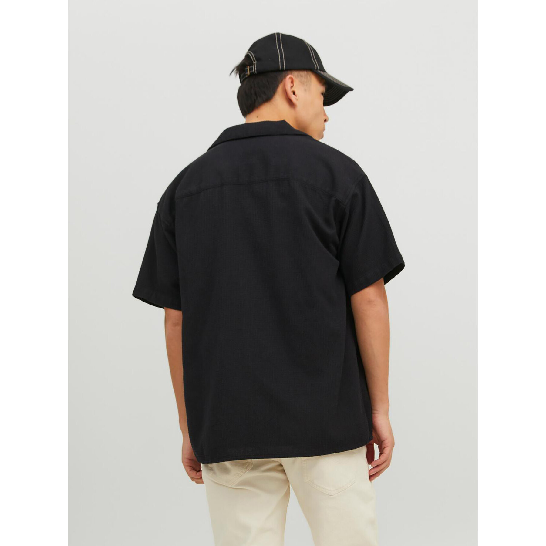 Jack&Jones Риза Caleb 12235475 Черен Relaxed Fit - Pepit.bg
