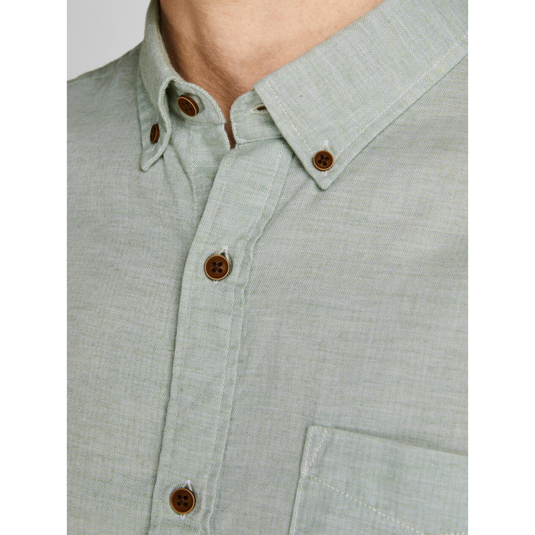 Jack&Jones Риза Classic Spring 12199505 Зелен Slim Fit - Pepit.bg