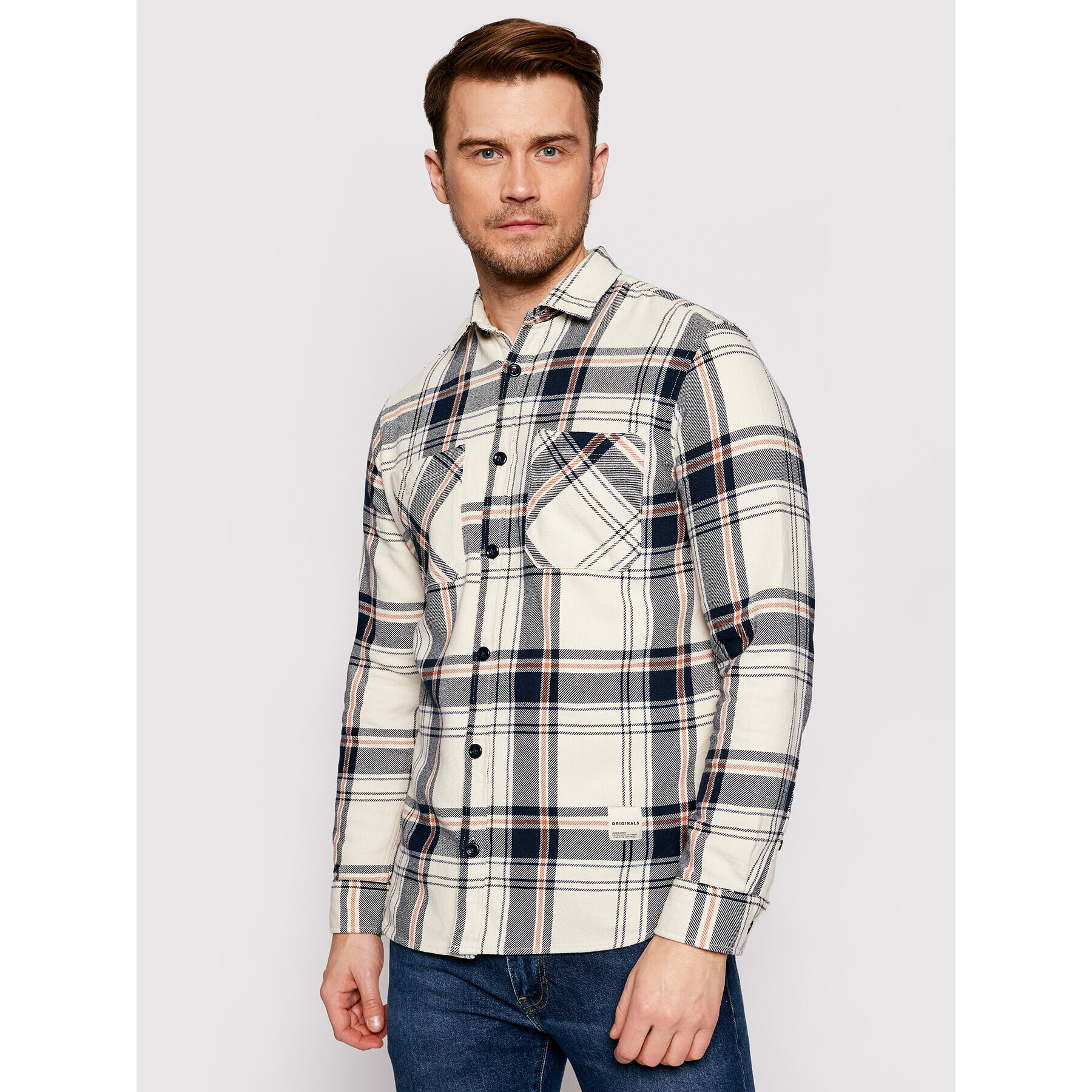 Jack&Jones Риза Finder 12183581 Бежов Comfort Fit - Pepit.bg