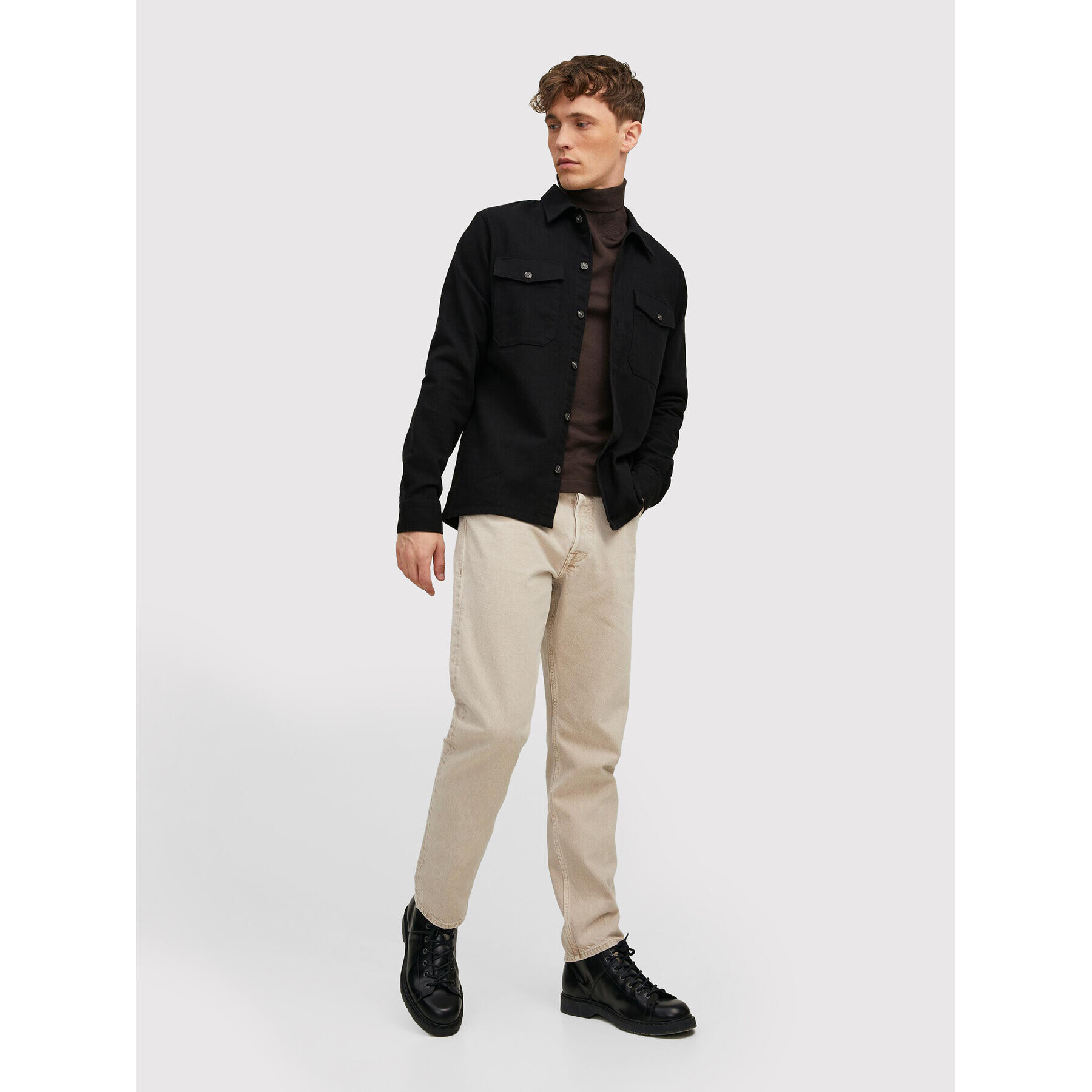 Jack&Jones Риза Jay 12213478 Черен Regular Fit - Pepit.bg