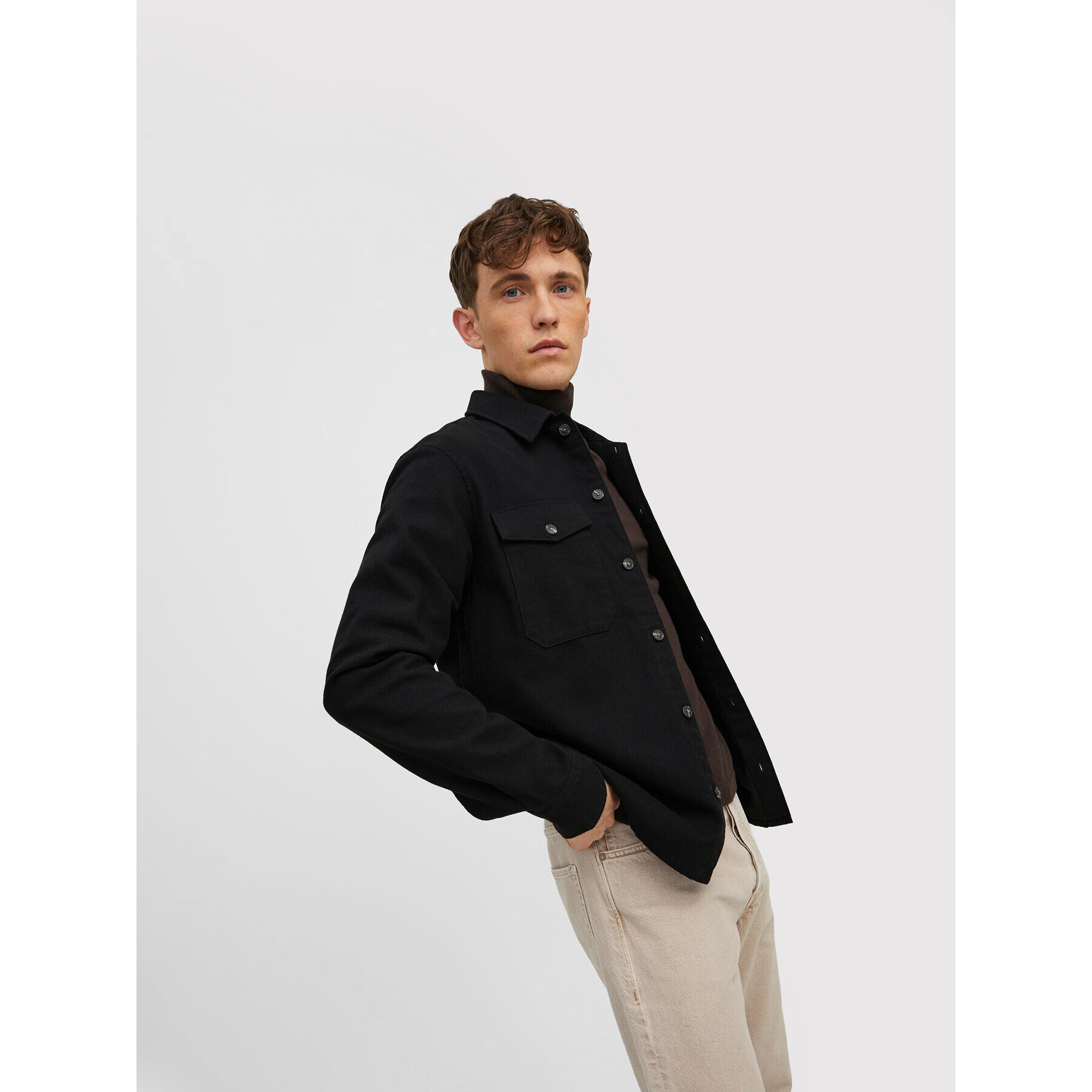 Jack&Jones Риза Jay 12213478 Черен Regular Fit - Pepit.bg