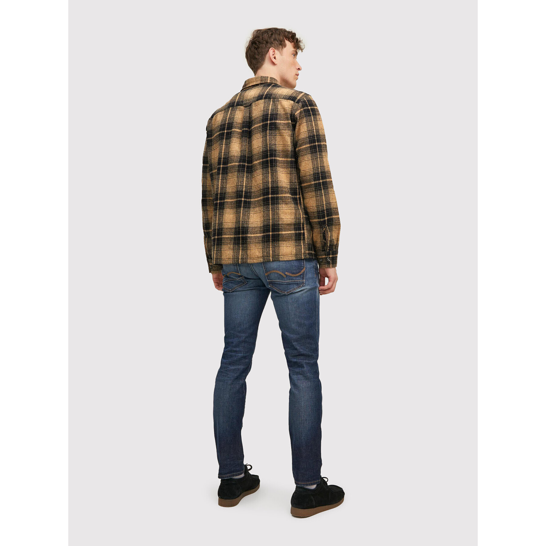 Jack&Jones Риза Jay 12213478 Кафяв Regular Fit - Pepit.bg