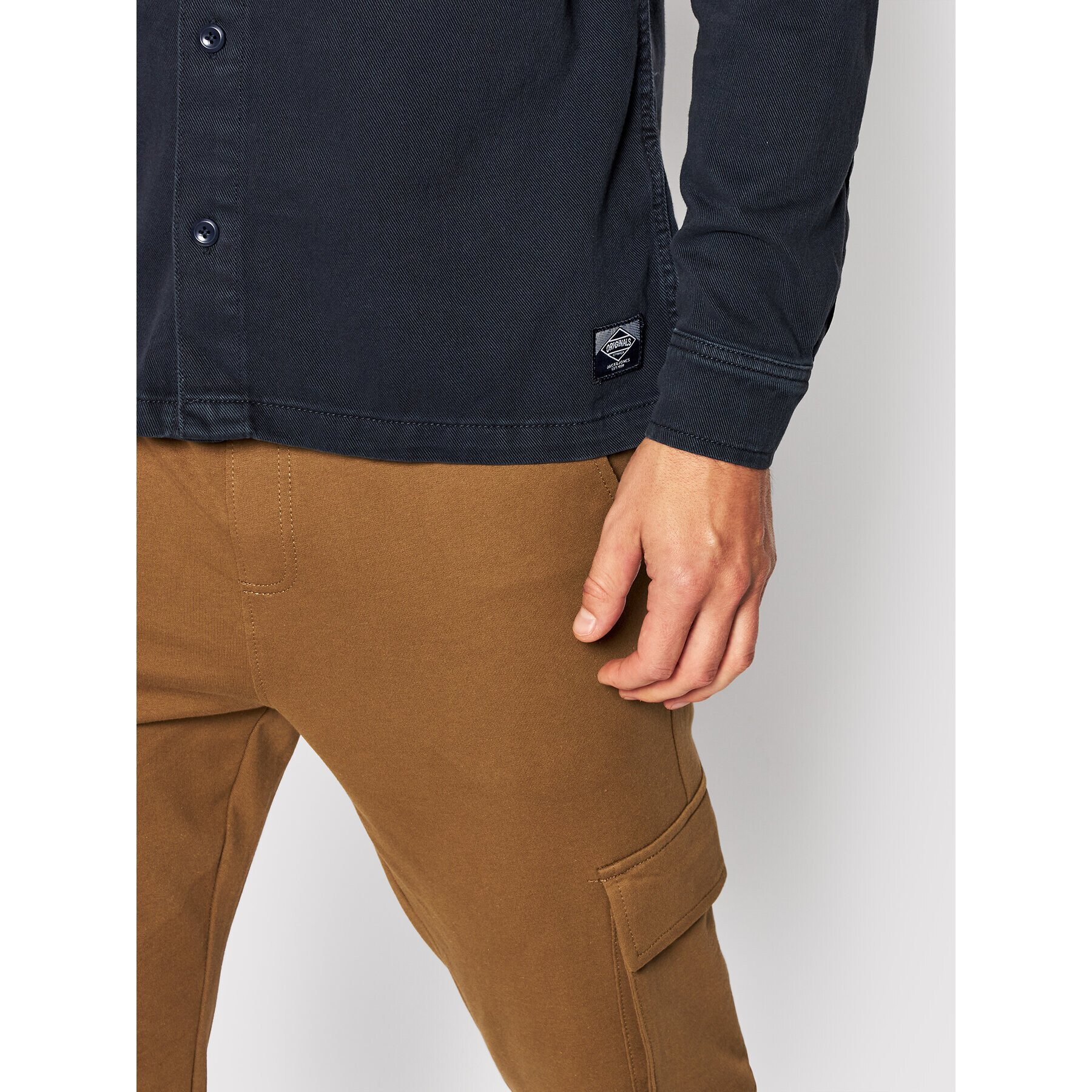 Jack&Jones Риза Nolan 12191186 Тъмносин Regular Fit - Pepit.bg