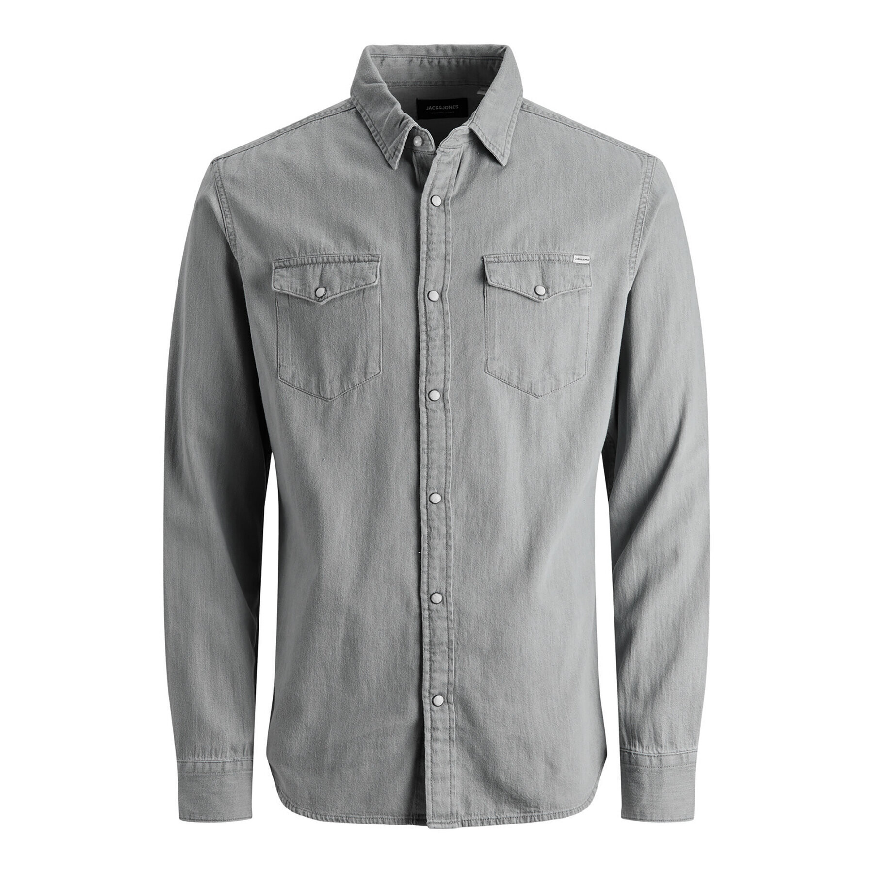 Jack&Jones Риза Sheridan 12138115 Сив Slim Fit - Pepit.bg
