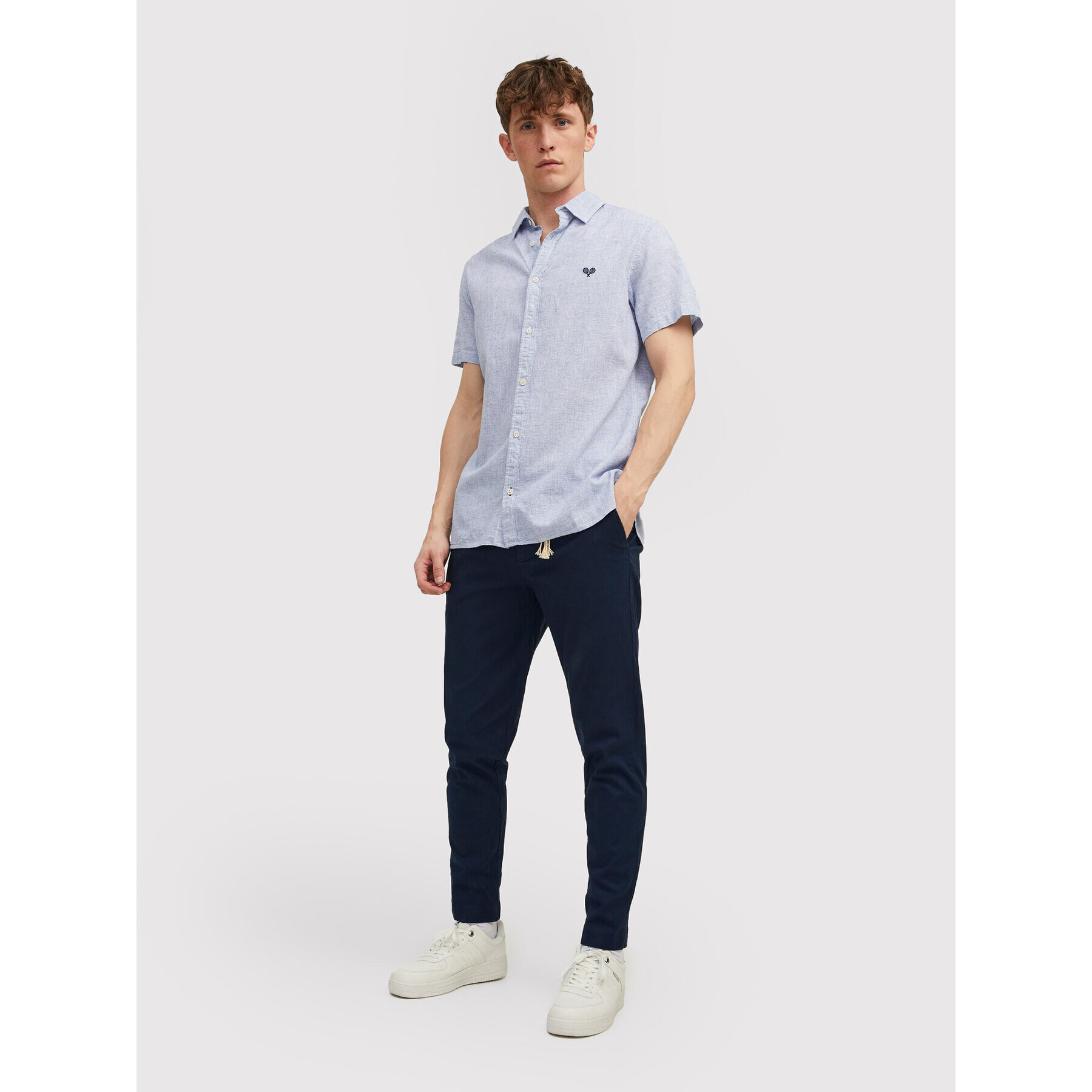 Jack&Jones Риза Tons 12207462 Син Regular Fit - Pepit.bg