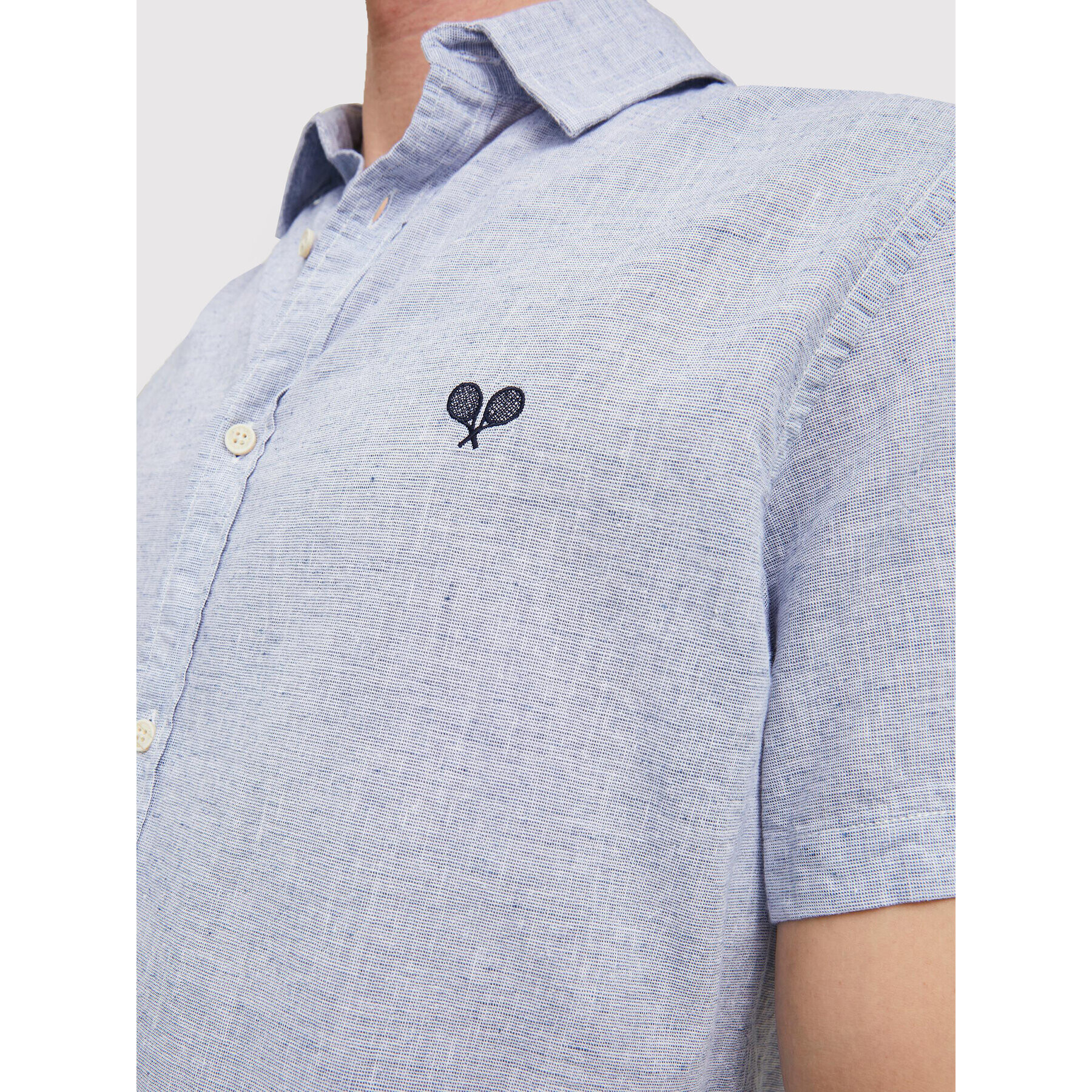 Jack&Jones Риза Tons 12207462 Син Regular Fit - Pepit.bg