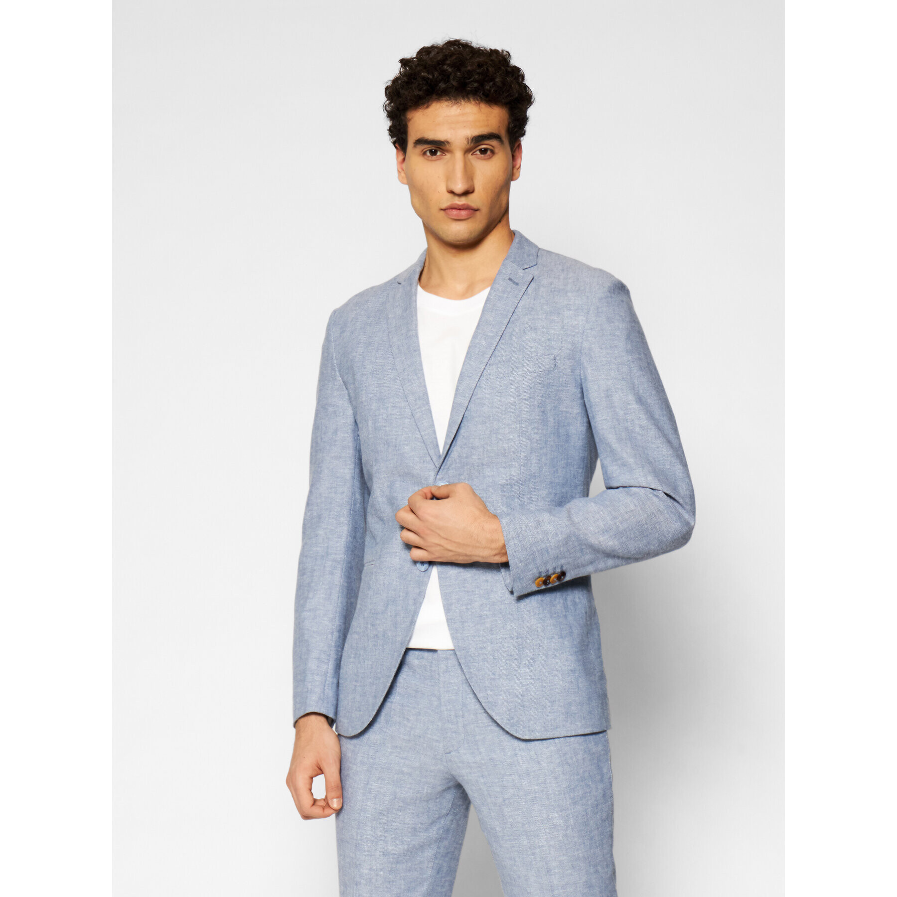 Jack&Jones Сако Ray 12184969 Син Super Slim Fit - Pepit.bg