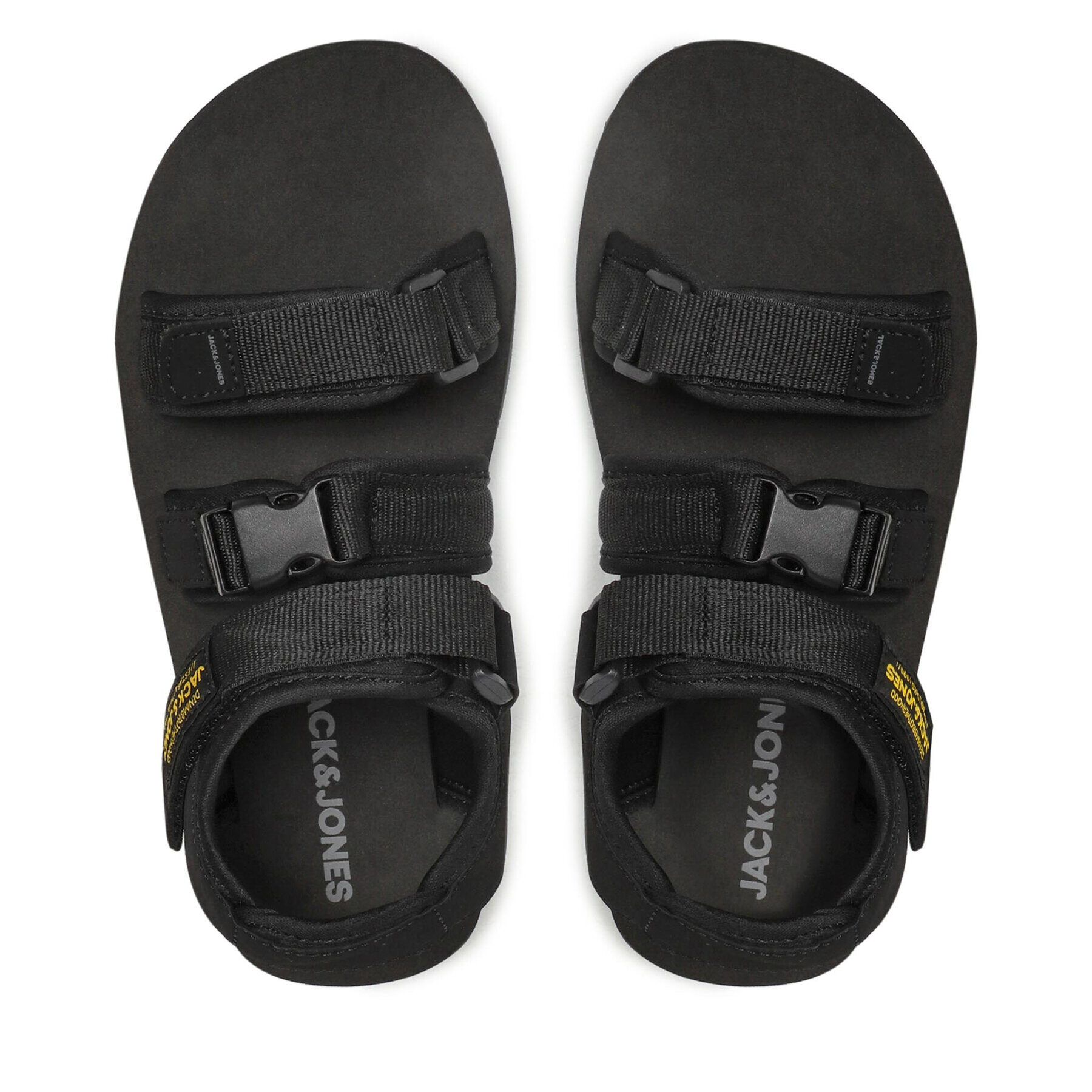 Jack&Jones Сандали Jfwjack Sandal 2.0 12203989 Черен - Pepit.bg