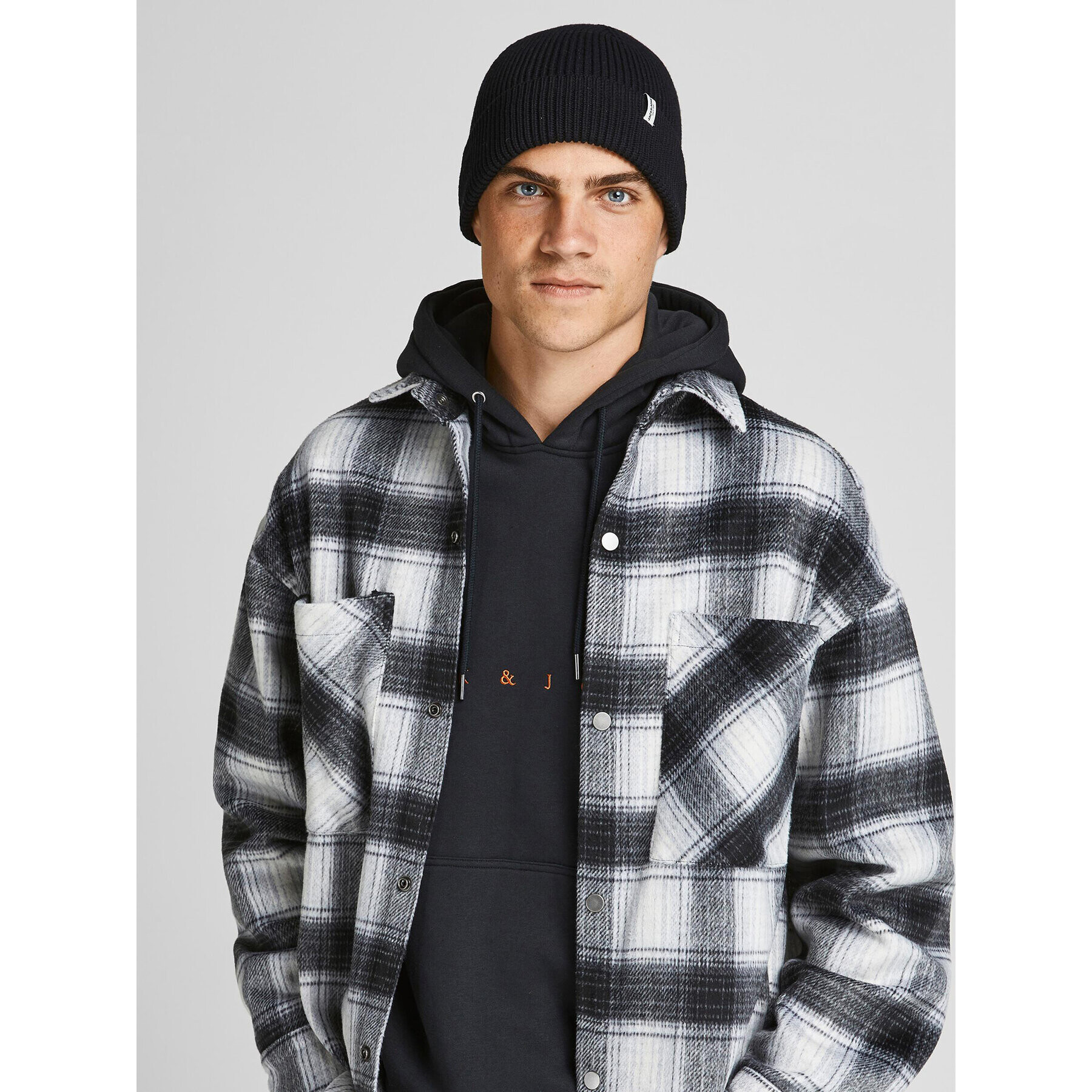 Jack&Jones Шапка 12193386 Черен - Pepit.bg